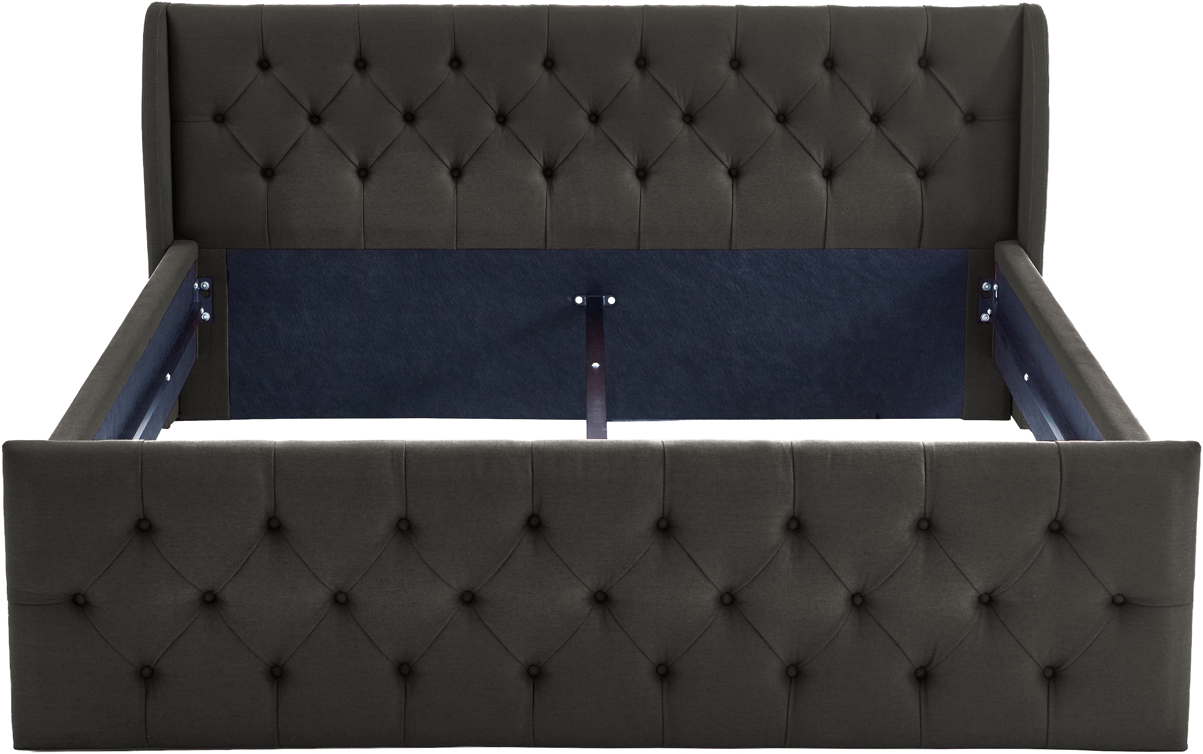 ATLANTIC home collection Polsterbett »TAMINA mit Chesterfieldoptik im Kopf- und Fußteil« in zwei Breiten und vier Farben erhältlich