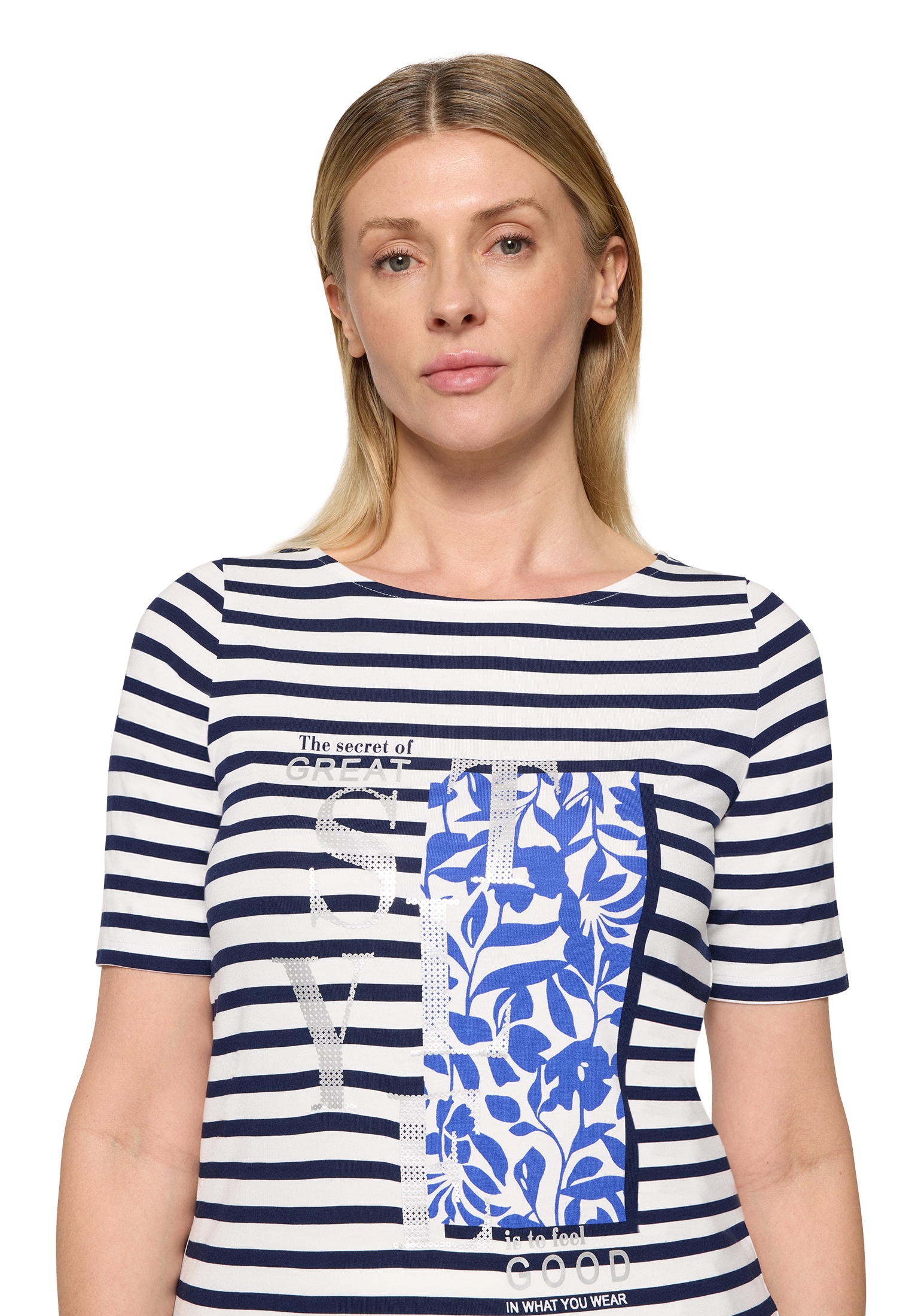 Betty Barclay 3/4-Arm-Shirt »Ringelshirt mit Placement«