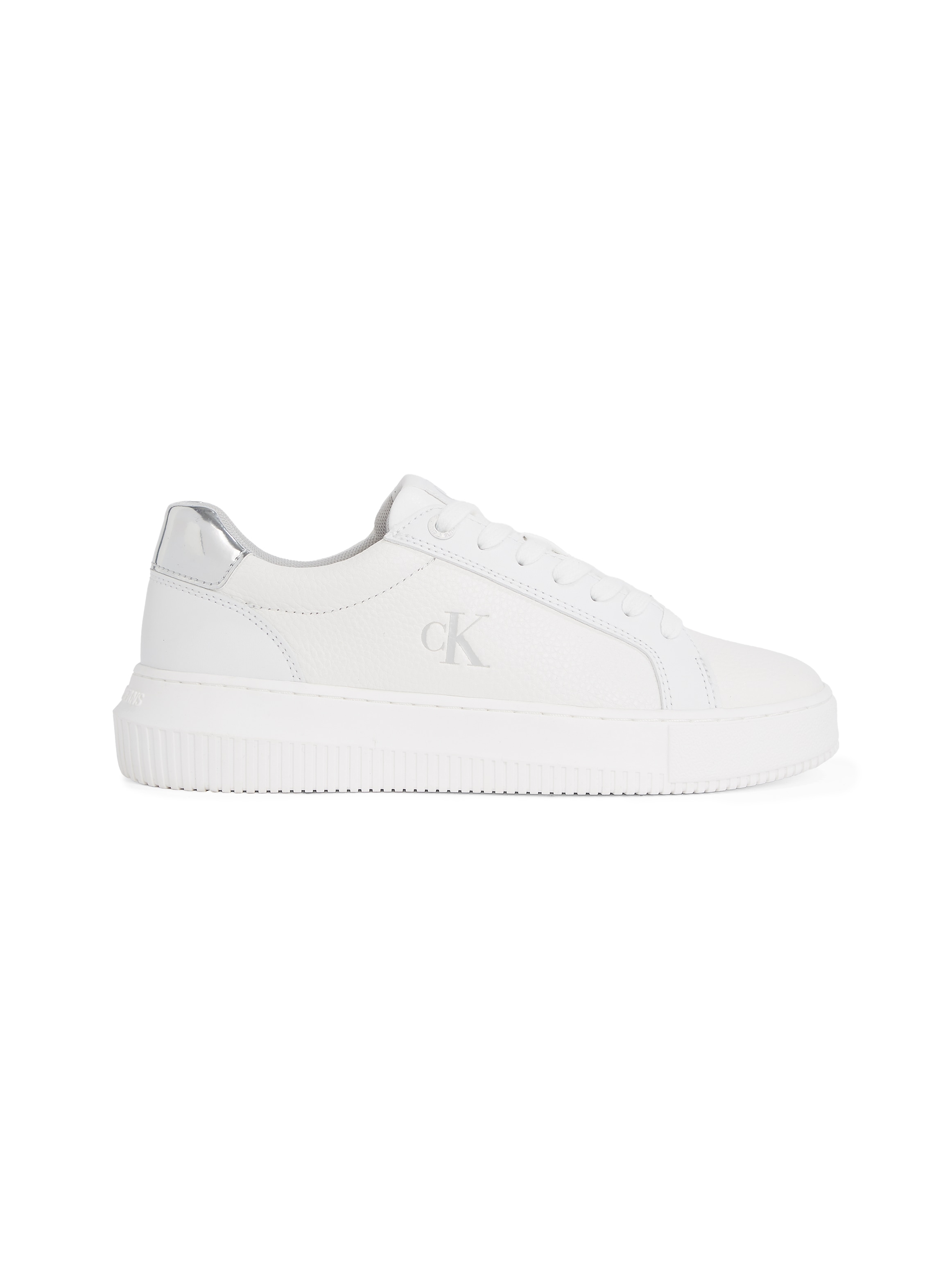 Calvin Klein Jeans Sneaker »CHUNKY CUPSOLE LOW MG«, Schnürschuh, Freizeitschuh, Halbschuh mit Fersenkontrast