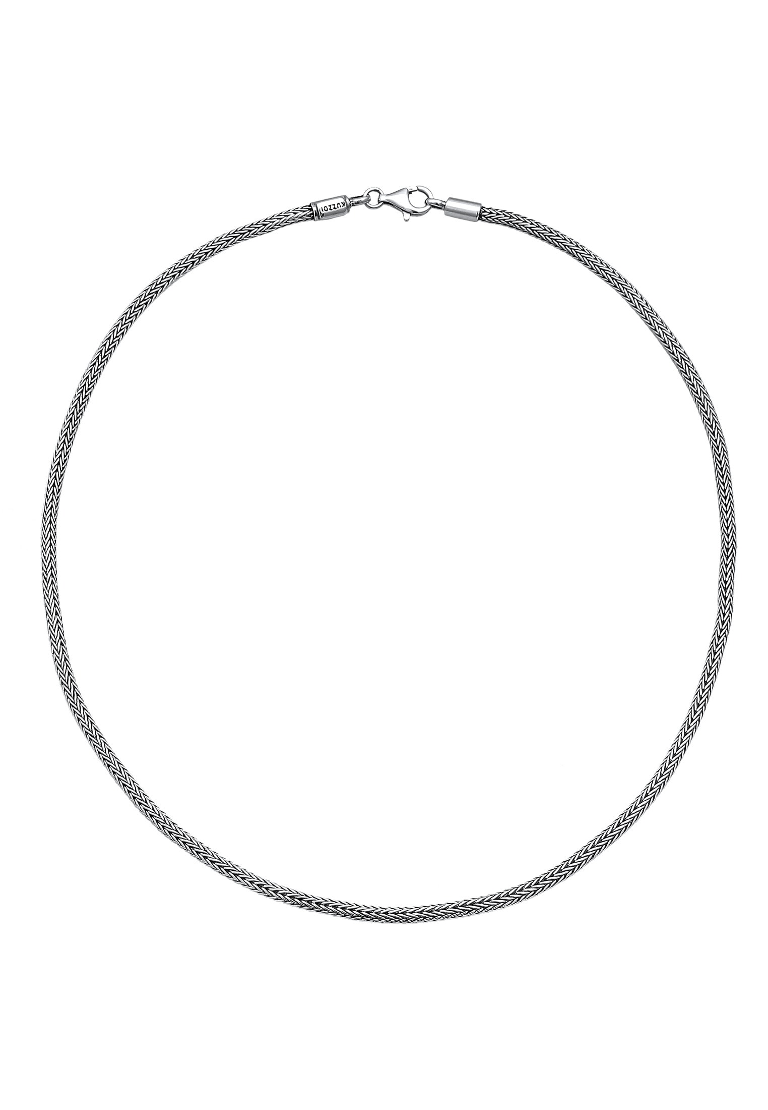 Kuzzoi Silberkette »Halskette Herren 3mm für Anhänger Glieder 925 Sterling Silber Oxidiert«