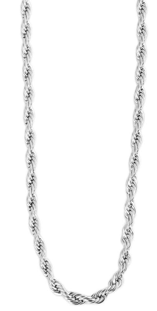 Adelia´s Gliederkette »Unisex Halskette ¿ Kordelkette aus Edelstahl«