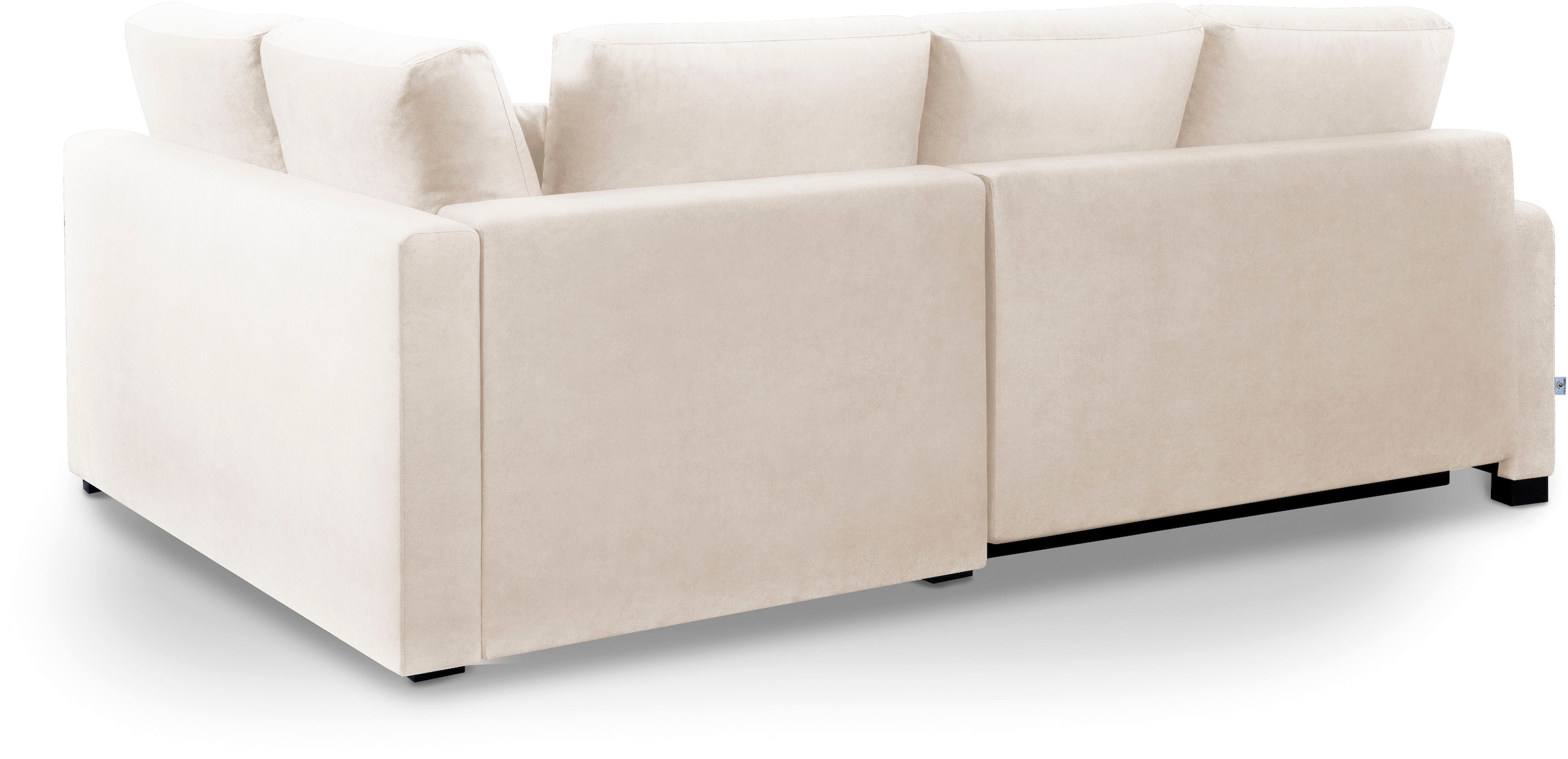 exxpo - sofa fashion Ecksofa »Chester, Boxspring Federkern-Polsterung für super Sitzkomfort, bequem«, (2 St.), L-Form, schmale Armlehnen, Bettfunktion u. Bettkasten