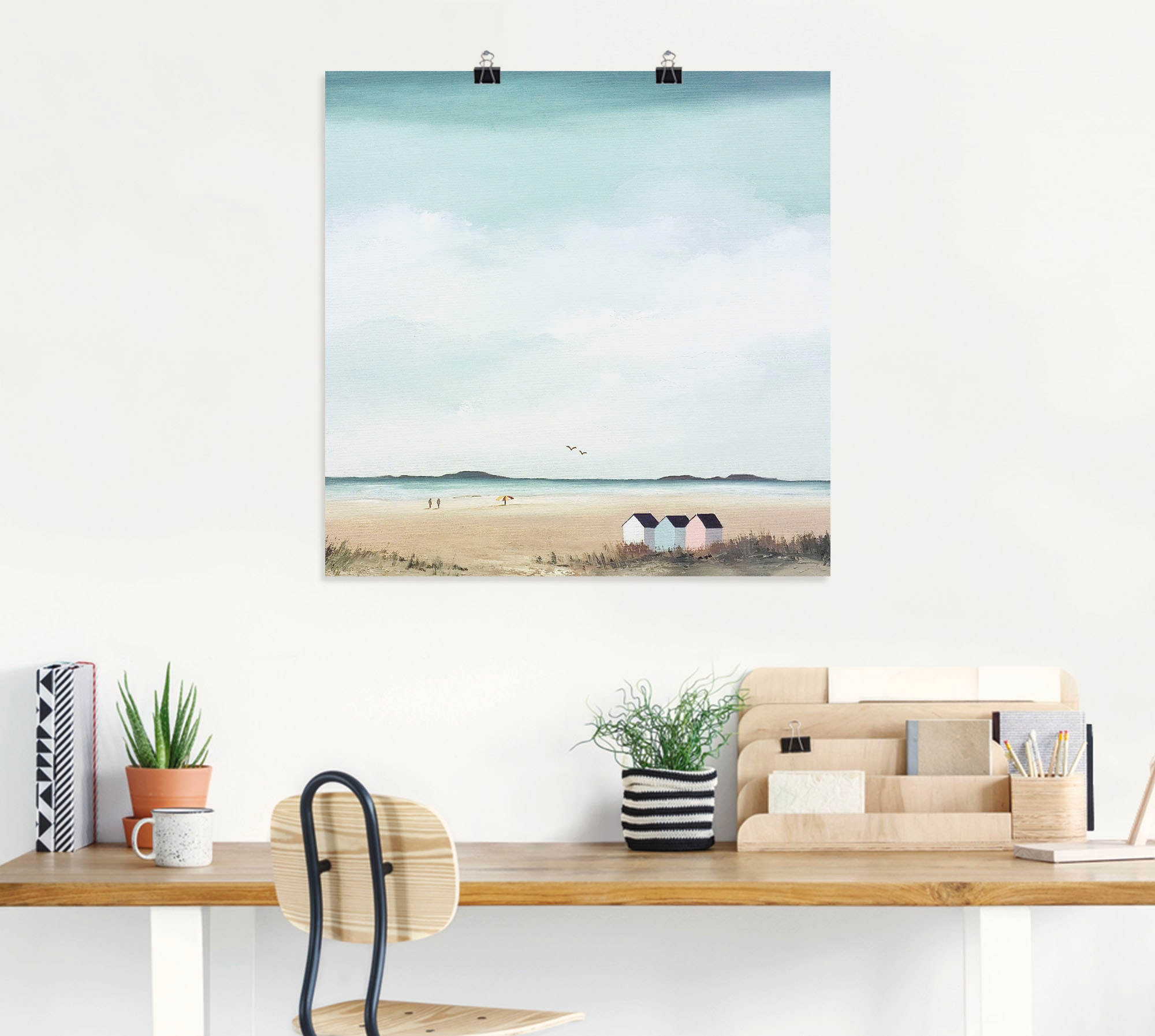 Artland Wandbild »Sonniger Morgen IV«, Strand, (1 St.), als Leinwandbild, Poster in verschied. Größen