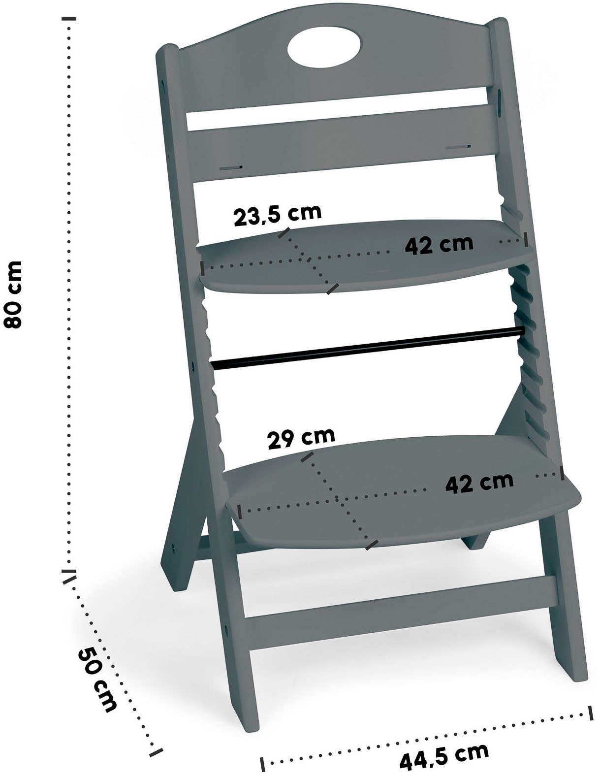 BabyGo Hochstuhl »Family, grey« ()