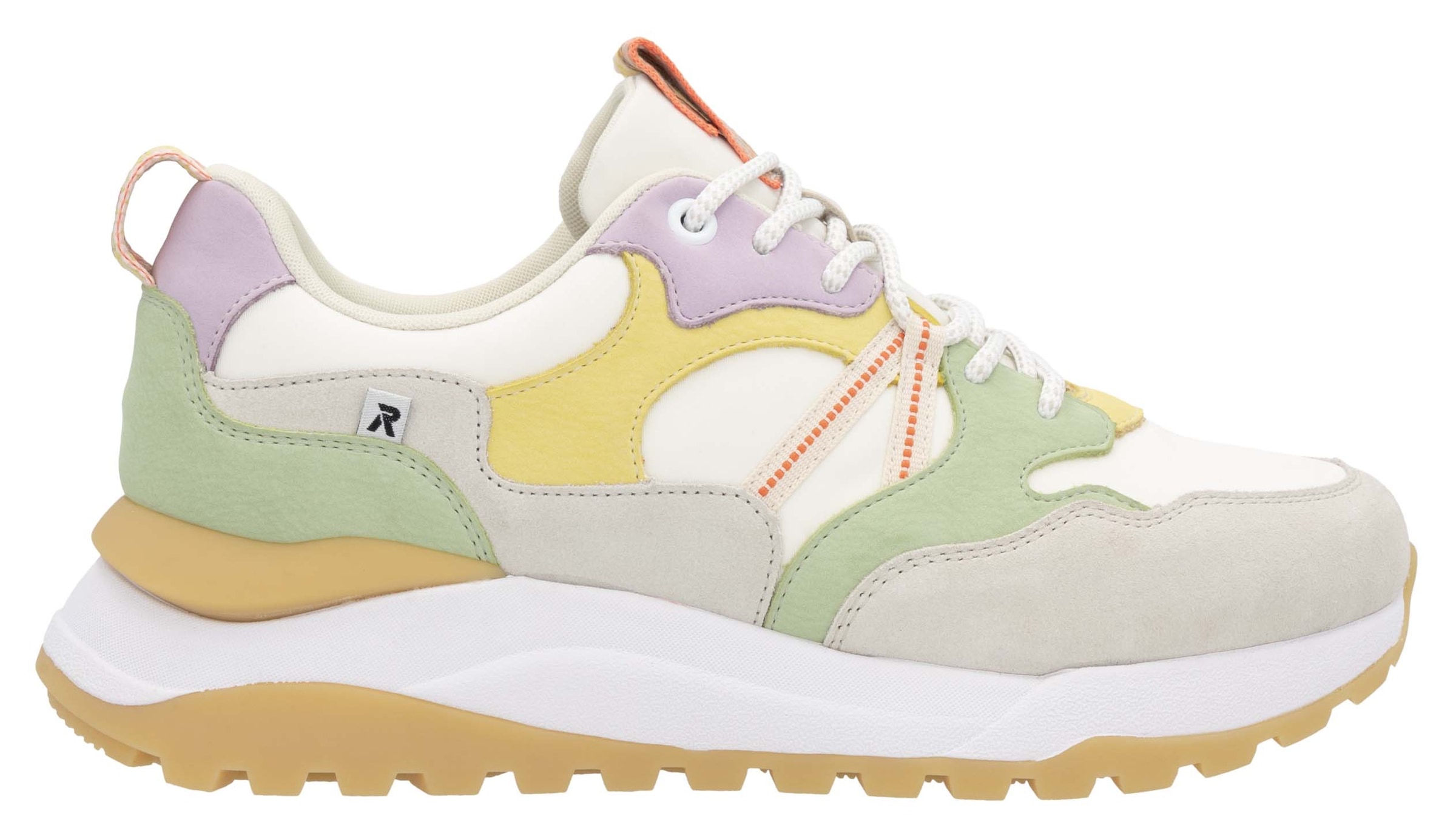 RIEKER Sport Keilsneaker »Bel Air«, Freizeitschuh, Halbschuh, Schnürschuh mit herausnehmbarem Fußbett