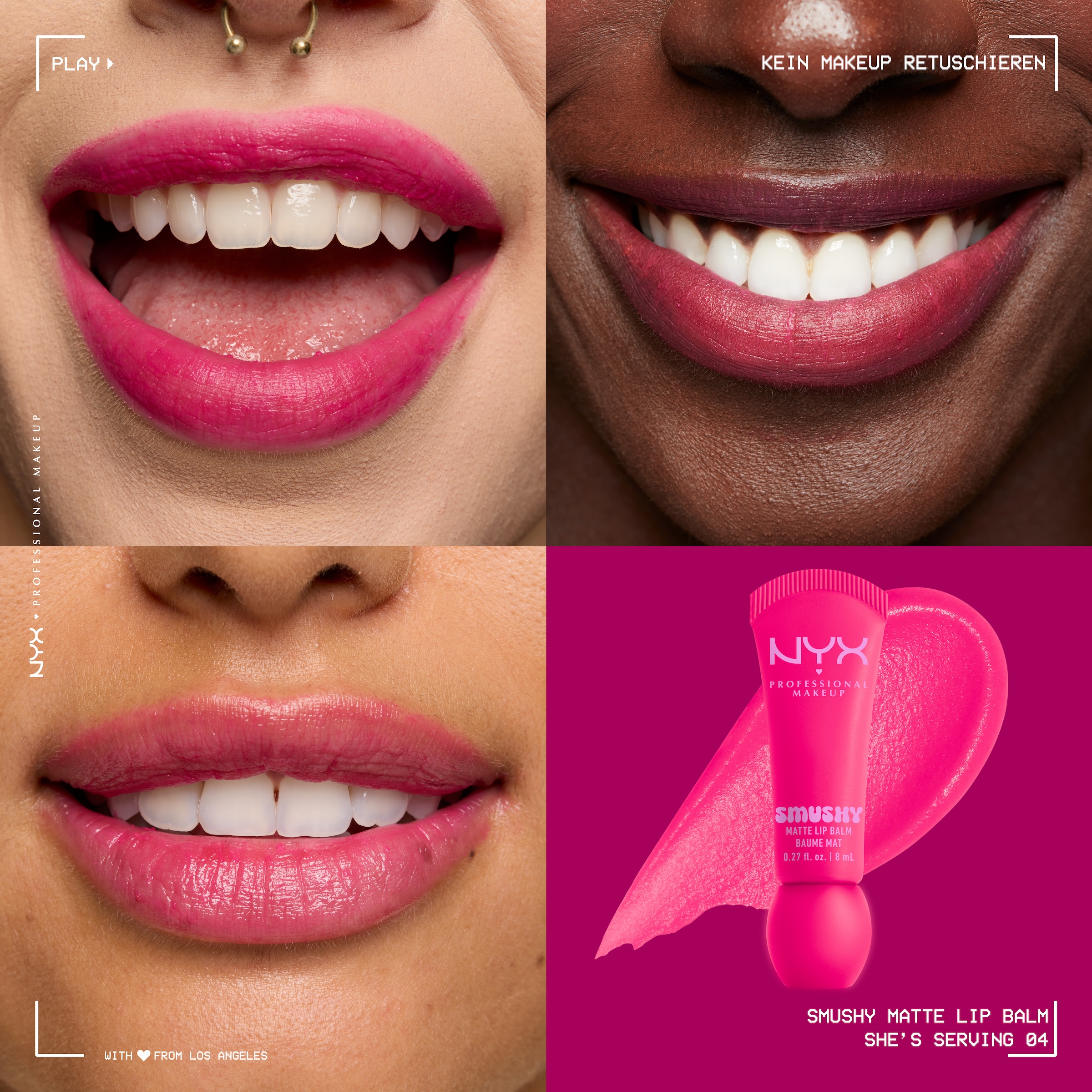 NYX Lippenbalsam »NYX Professional Makeup Smushy Matte Lip Balm«