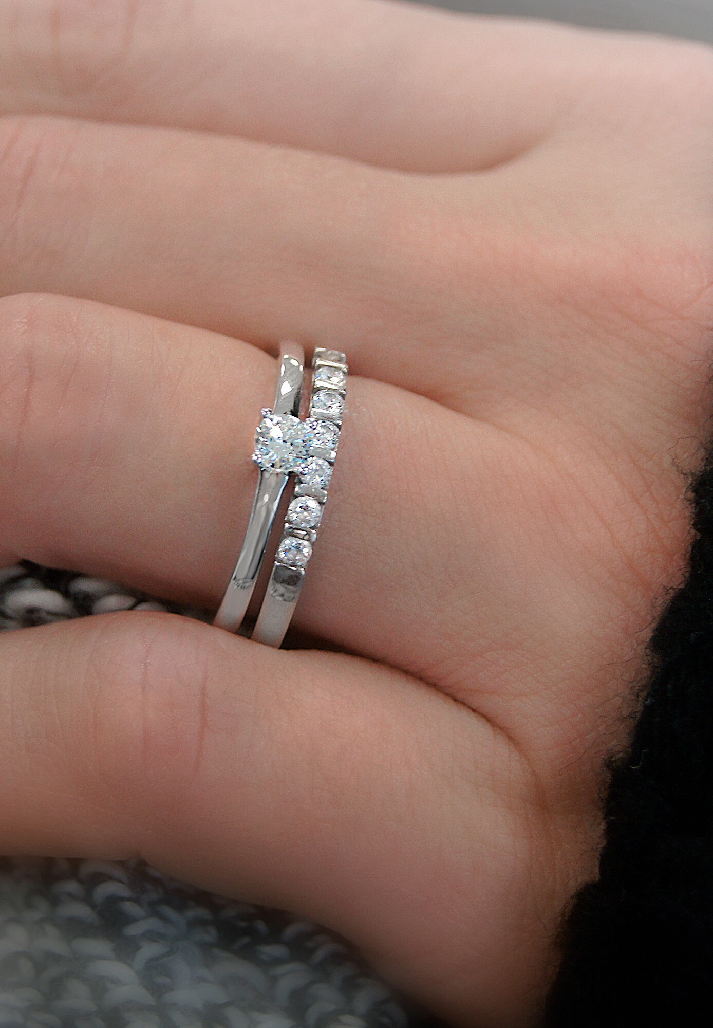 ONE ELEMENT Diamantring »0.2 ct Diamant Brillant Ring aus 585 Weißgold«