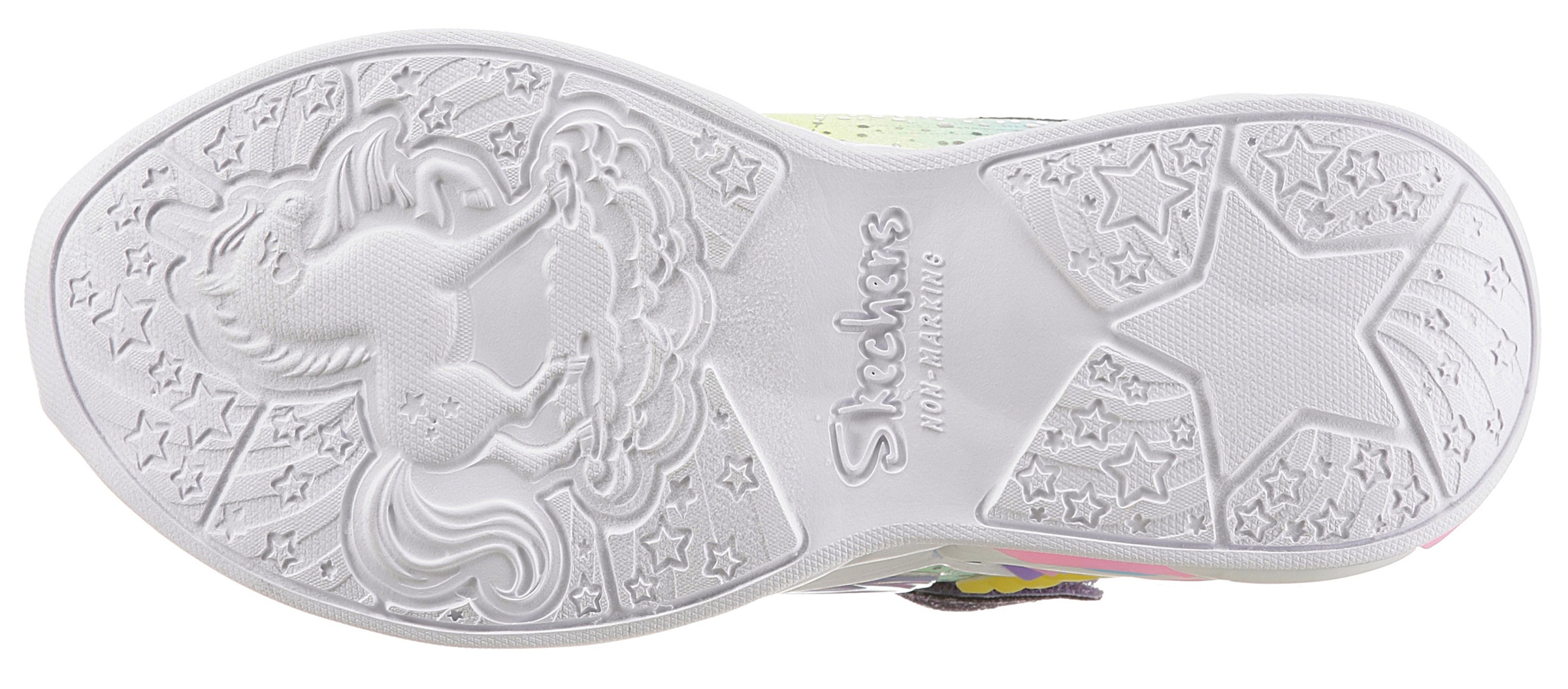 Skechers Kids Sneaker »UNICORN DREAMS«, mit Blinkfunktion, Freizeitschuh, Halbschuh, Schnürschuh