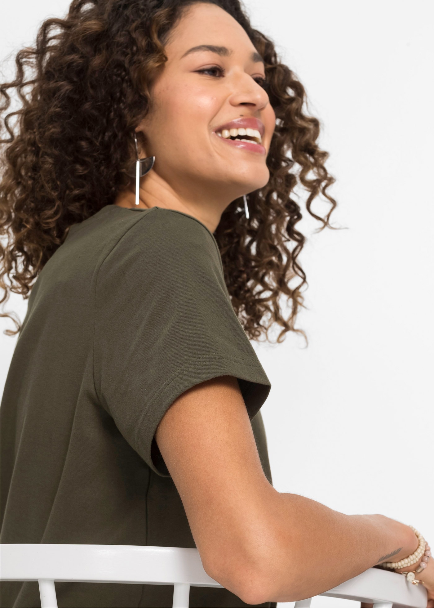 bonprix T-Shirt »T-Shirt aus reiner Baumwolle« T-Shirt aus reiner Baumwolle