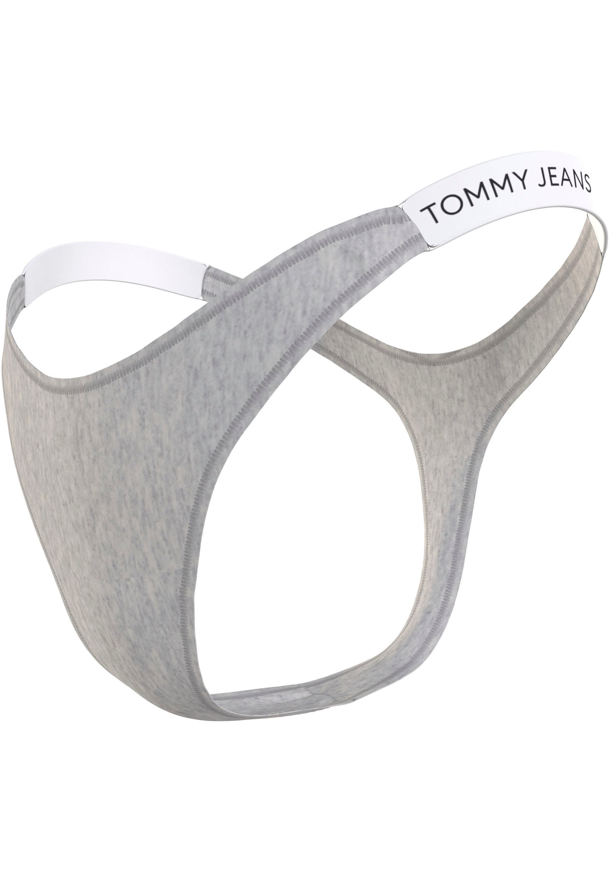 Tommy Hilfiger Underwear Slip »HIGH LEG THONG (EXT SIZES)«, meliert, Logoschriftzug