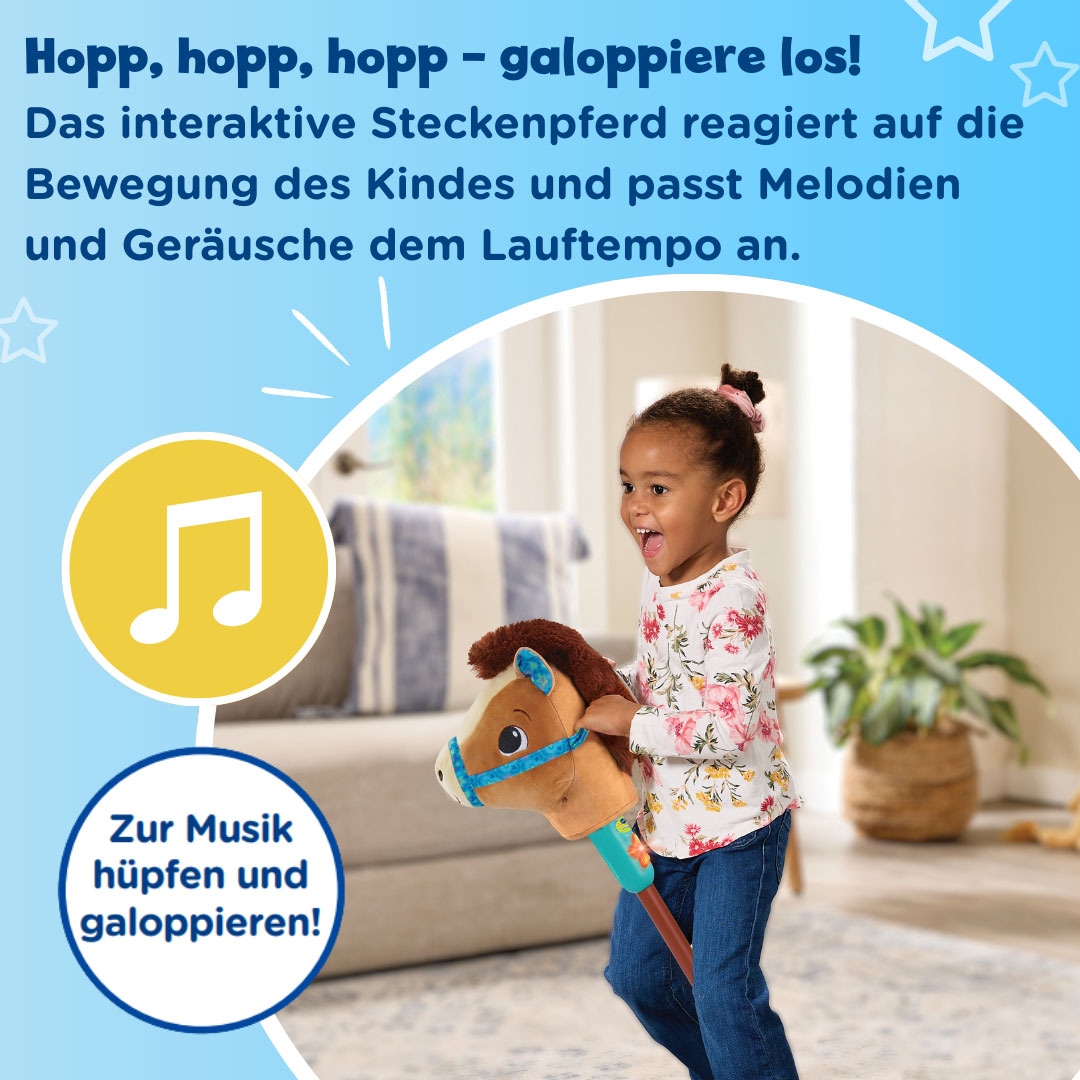 Vtech® Steckenpferd »Vtech Baby, Galoppier-mit-mir-Pferdchen« mit Soundeffekten