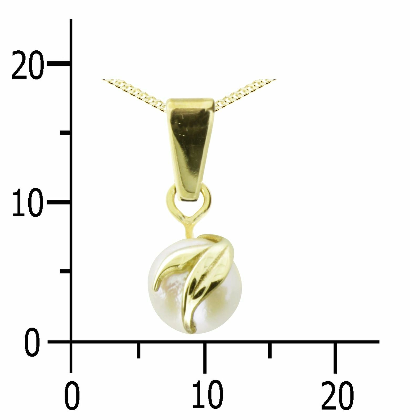 OSTSEE-SCHMUCK Kette und Anhänger Set »- Iris - Gold 333/000 - Zuchtperle«