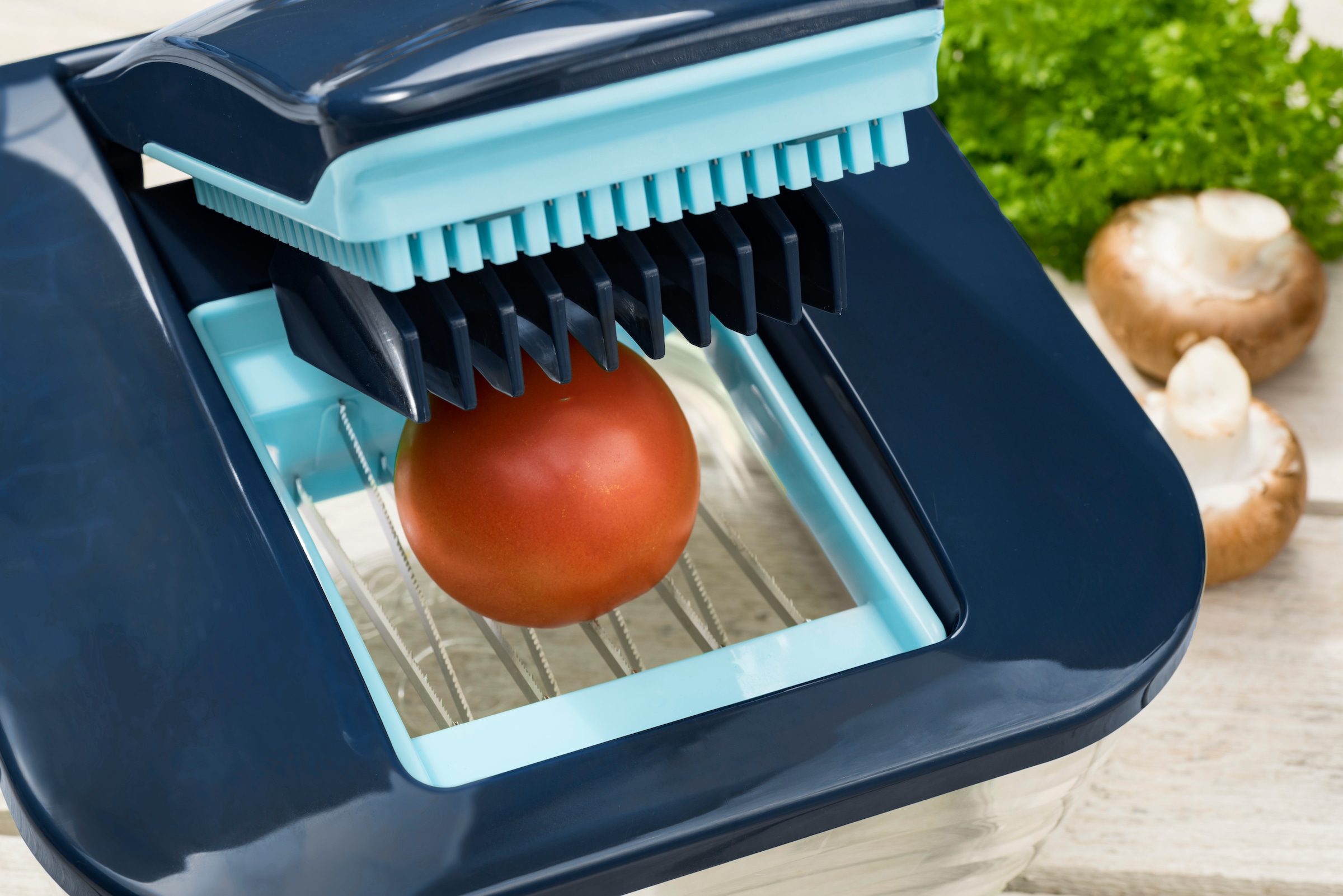 Genius Gemüseschneider »Nicer Dicer Chef, Set 15-tlg., schneiden/reiben, alles mit einem Gerät« f. Würfel, Stifte, Scheiben, Streifen, Juliettis, Spiralen u. Julienne