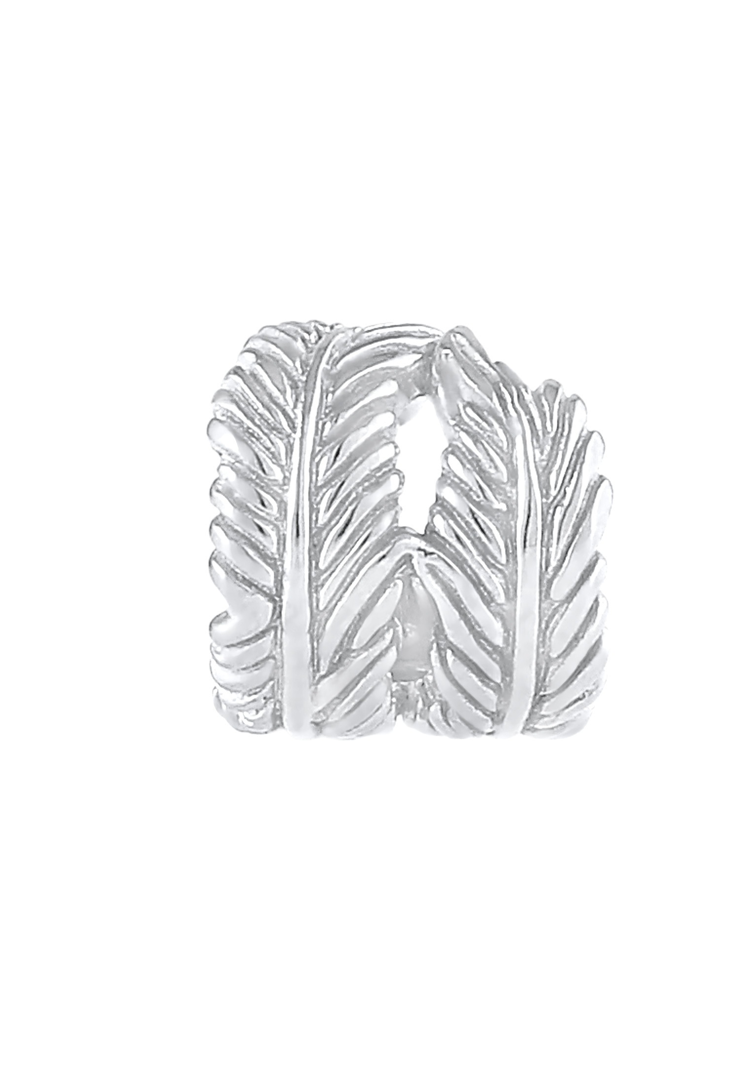 Elli Ohrklemme »Ohrringe Earcuff Single Feder Boho 925 Silber«