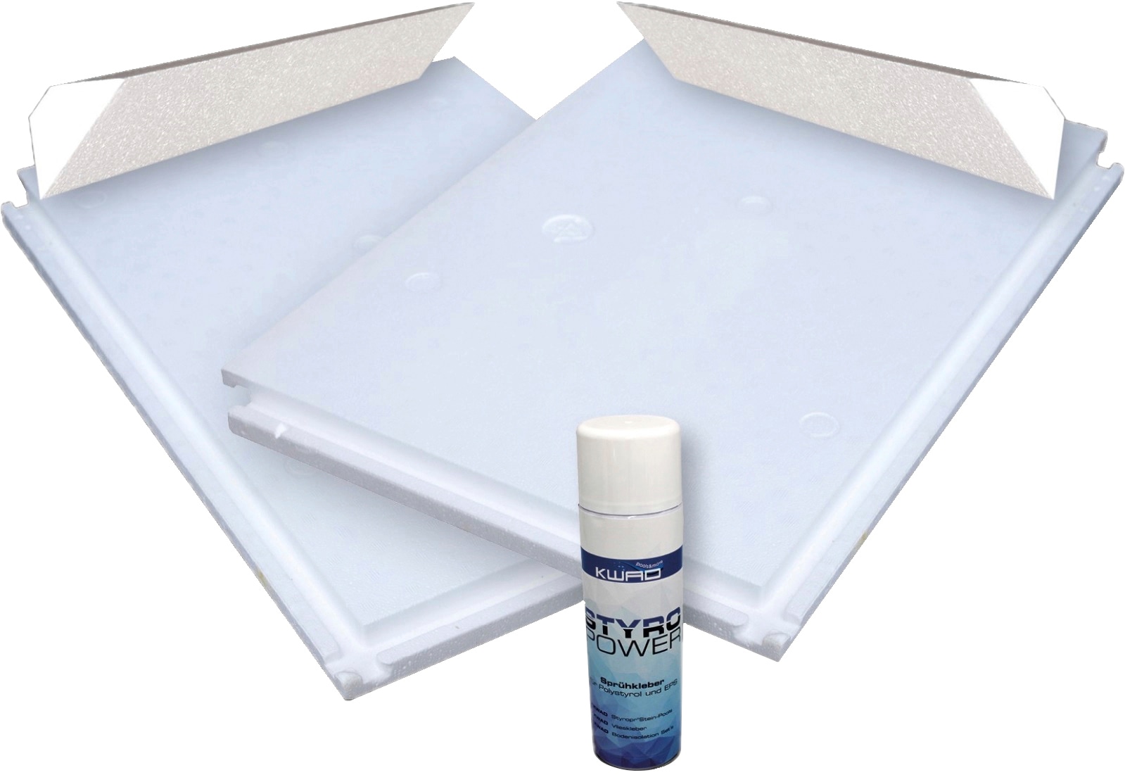 KWAD Rundpool »SUPREME weiß mit Sicherheitsleiter und Zubehör« inkl. Bodenisolation & Wasserpflege-Set, versch. Größen