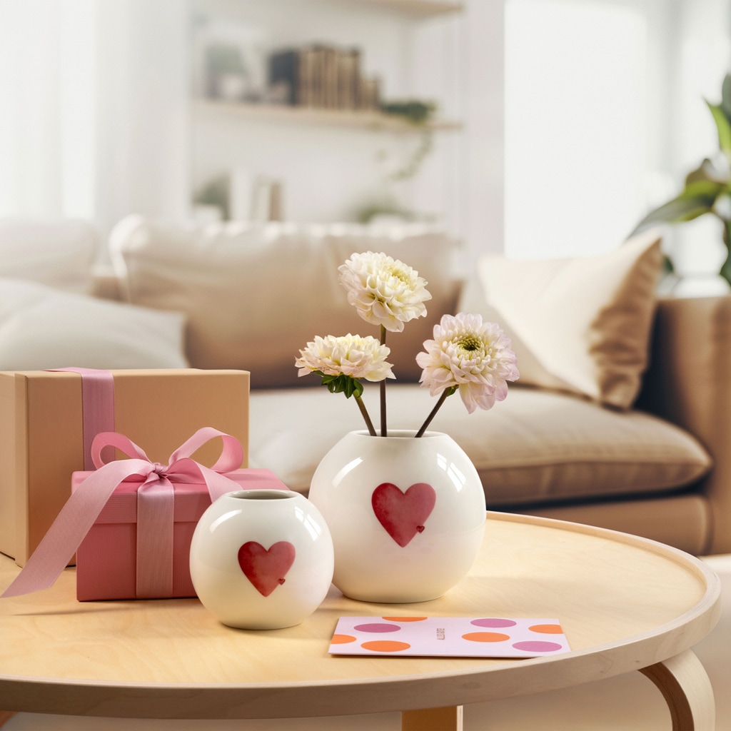 like. by Villeroy & Boch Dekovase »Vase With Love 8,4 cm weiß«