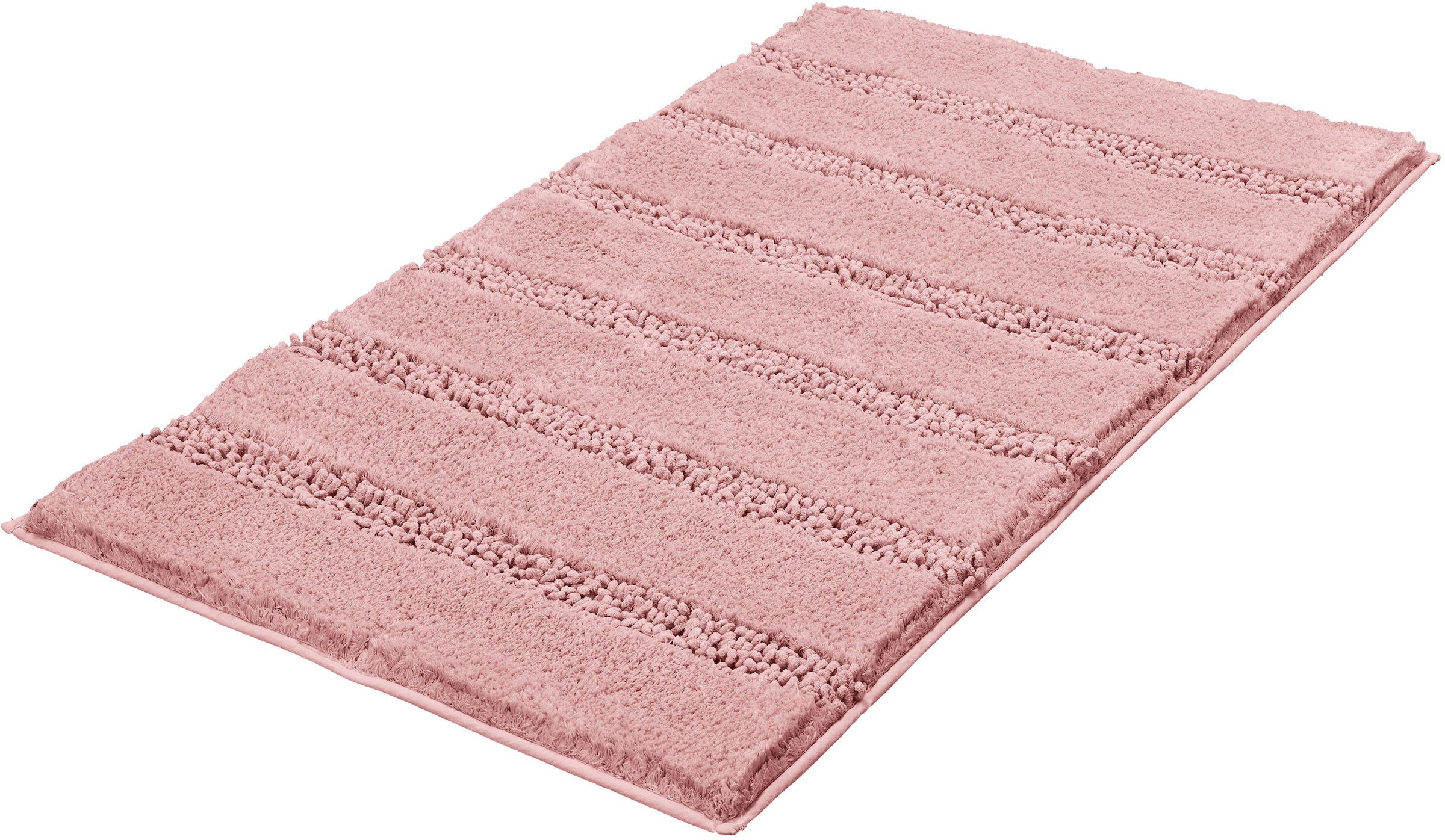 Kleine Wolke Badematte "Monrovia, Badvorleger, Badezimmer Teppich" Höhe 23 mm rutschhemmend beschichtet fußbodenheizungsgeeignet Badteppich, Uni