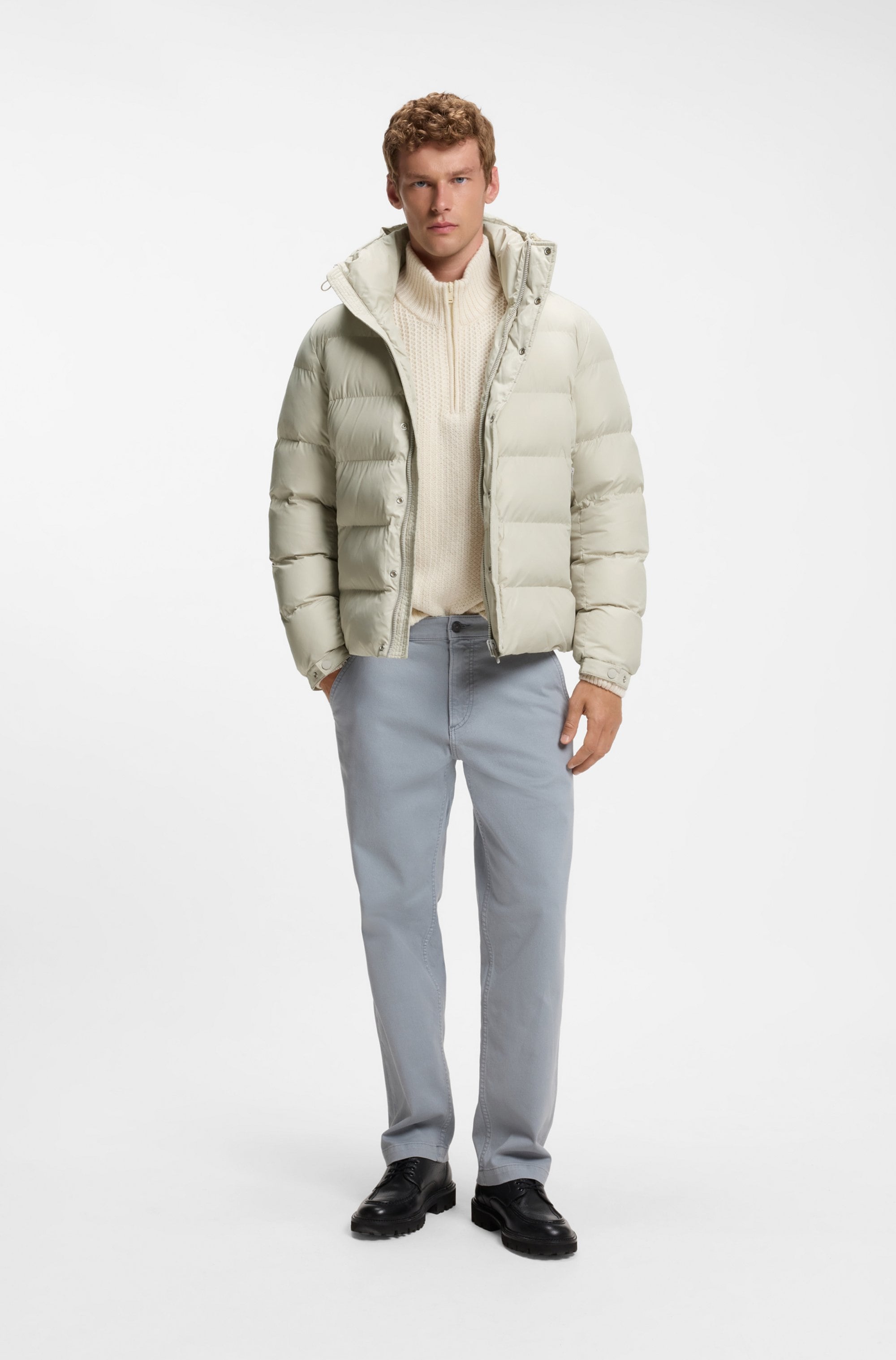 BOSS ORANGE Steppjacke »Omaris1« mit Kapuze mit gefüttertem Kragen, Regular Fit