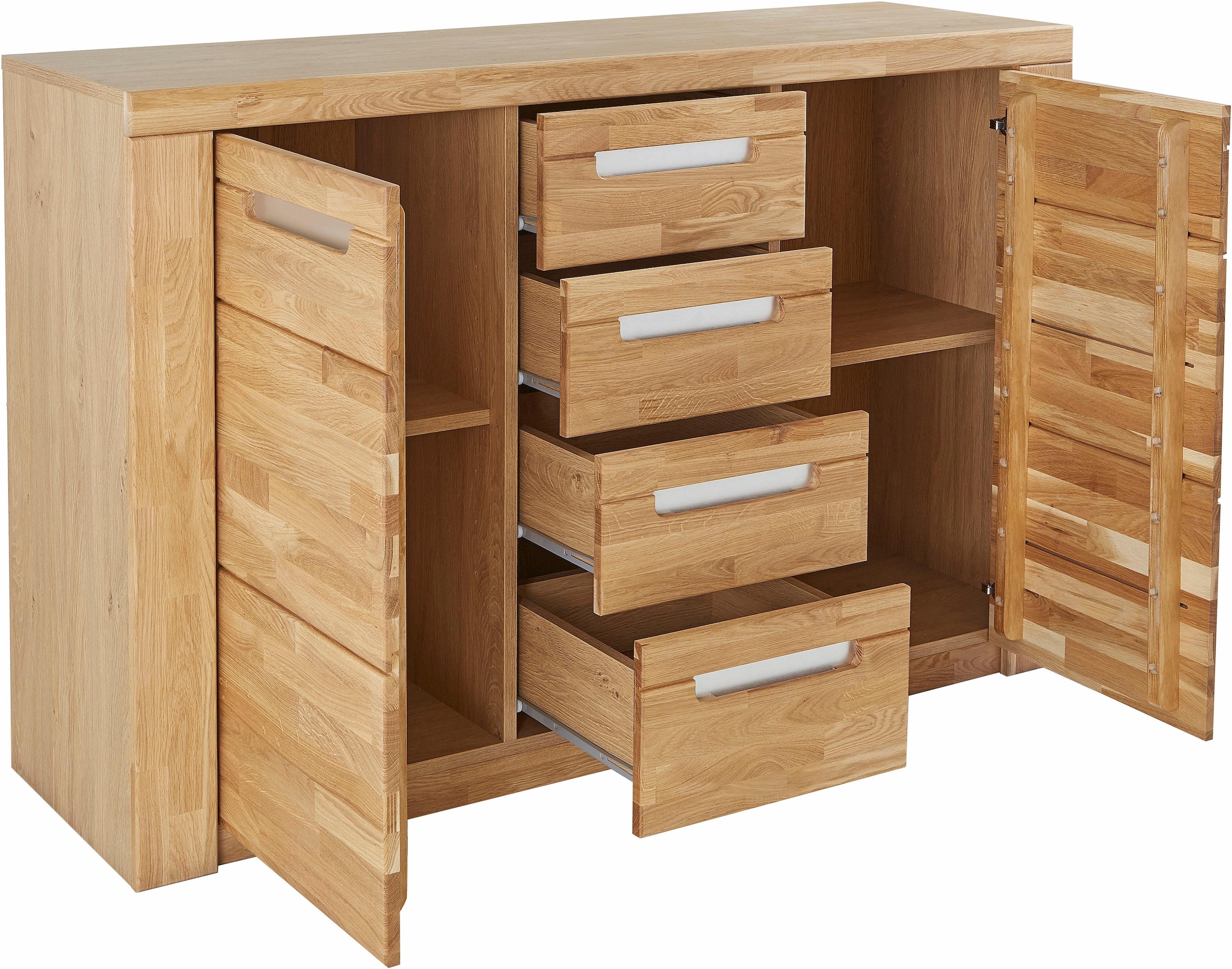 Home affaire Sideboard »Kolding« Breite 140 cm mit 4 Schubkästen