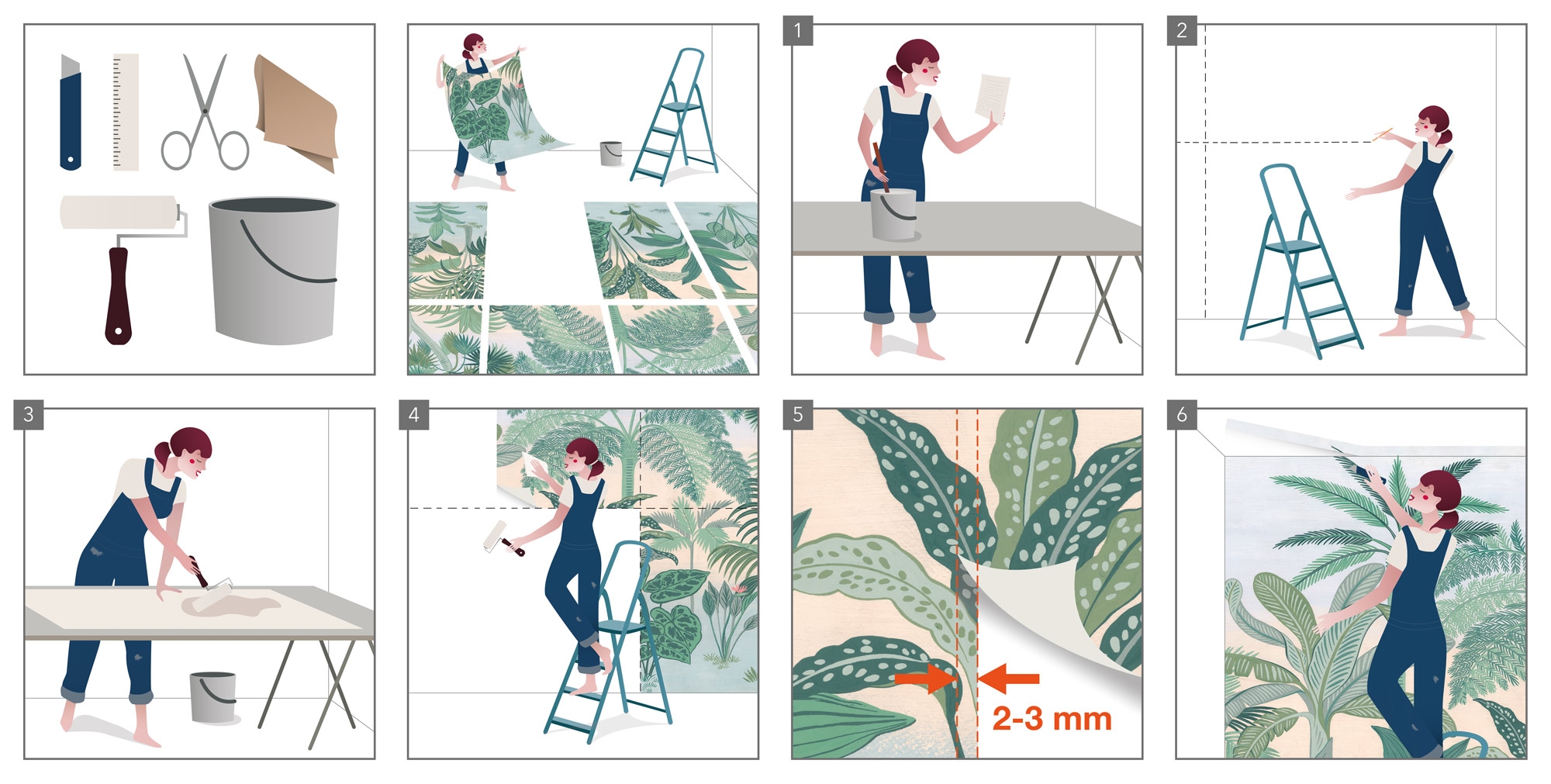 Komar Fototapete »Papier Fototapete - Tulips - Größe 368 x 254 cm« Motiv | bedruckt glatt