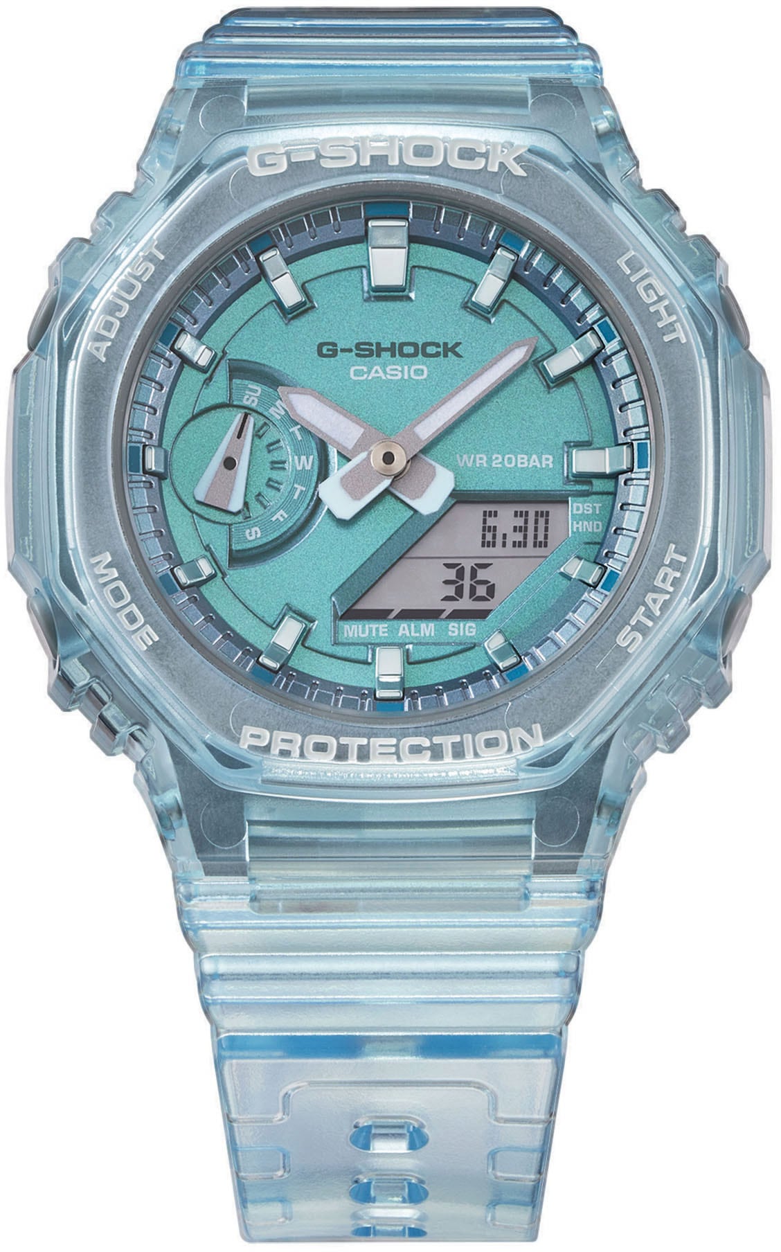 CASIO G-SHOCK Chronograph »GMA-S2100SK-2AER«, Quarzuhr, Armbanduhr, Damen, Herren, digital, bis 20 bar wasserdicht