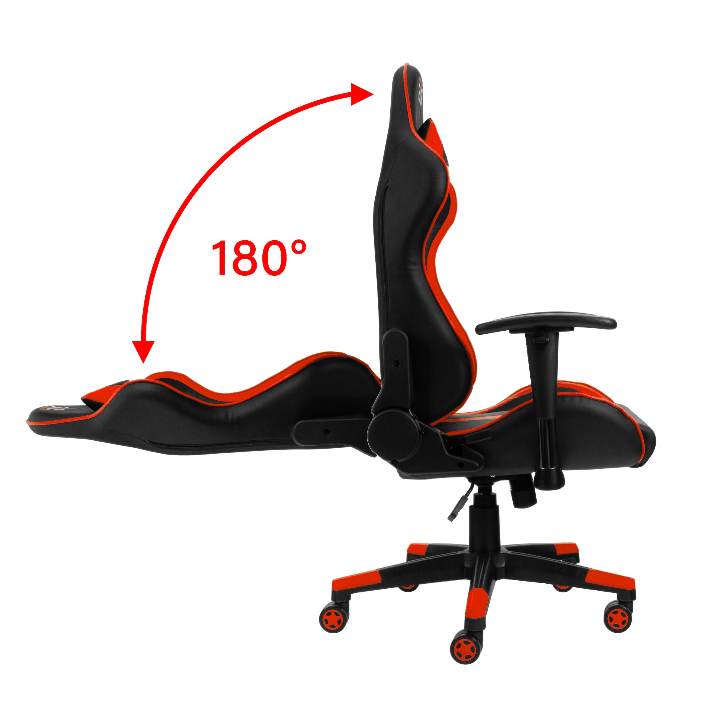 Hyrican Gaming-Stuhl »"Striker Copilot" schwarz/rot, Kunstleder, ergonomischer Gamingstuhl«, Bürostuhl, Schreibtischstuhl, geeignet für Jugendliche und Erwachsene