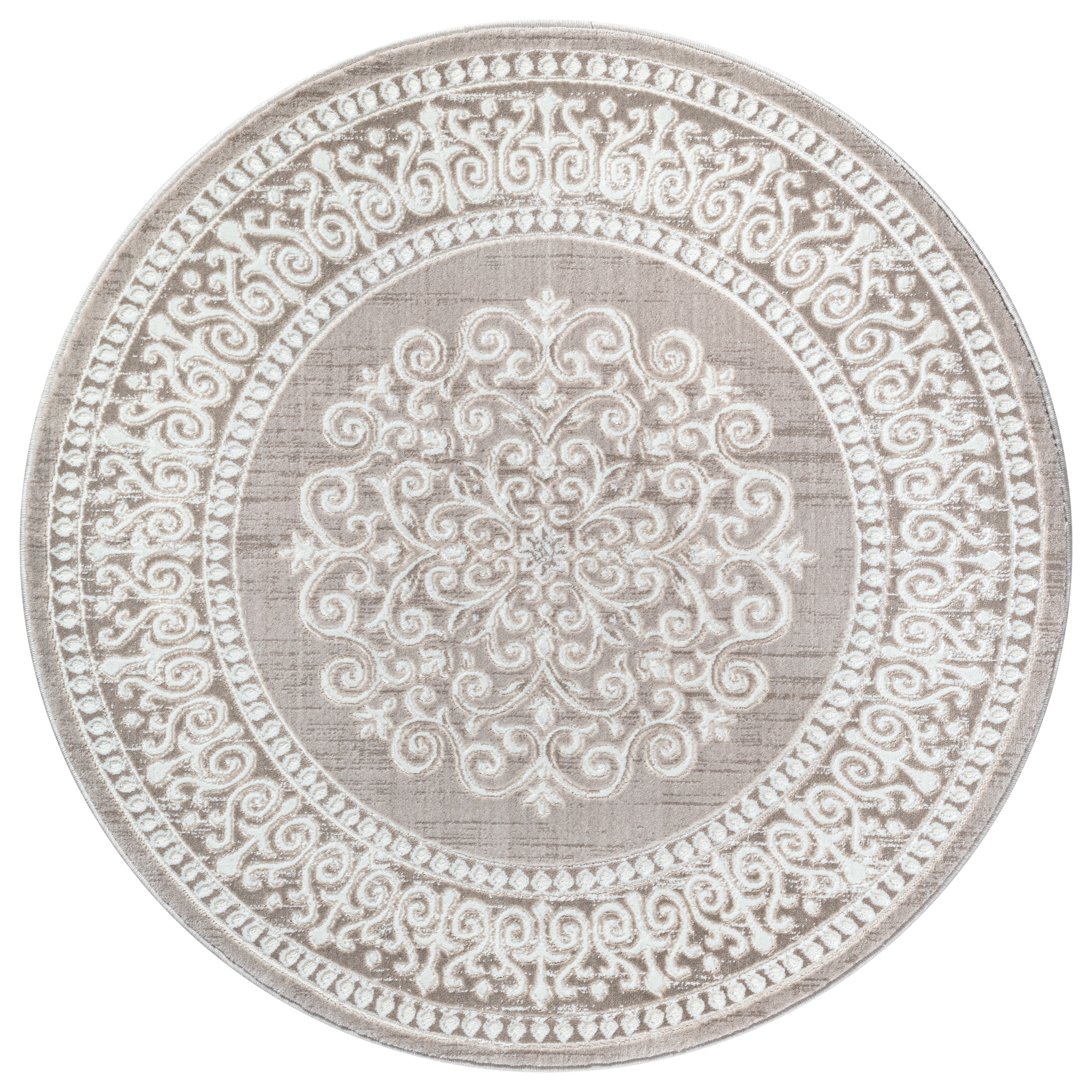 Sanat Teppich »Harmony 3204 , auch als Läufer und rund« rund 12 mm Höhe Wohnzimmer, Kurzflor, modern,  Orient Optik, Schlafzimmer