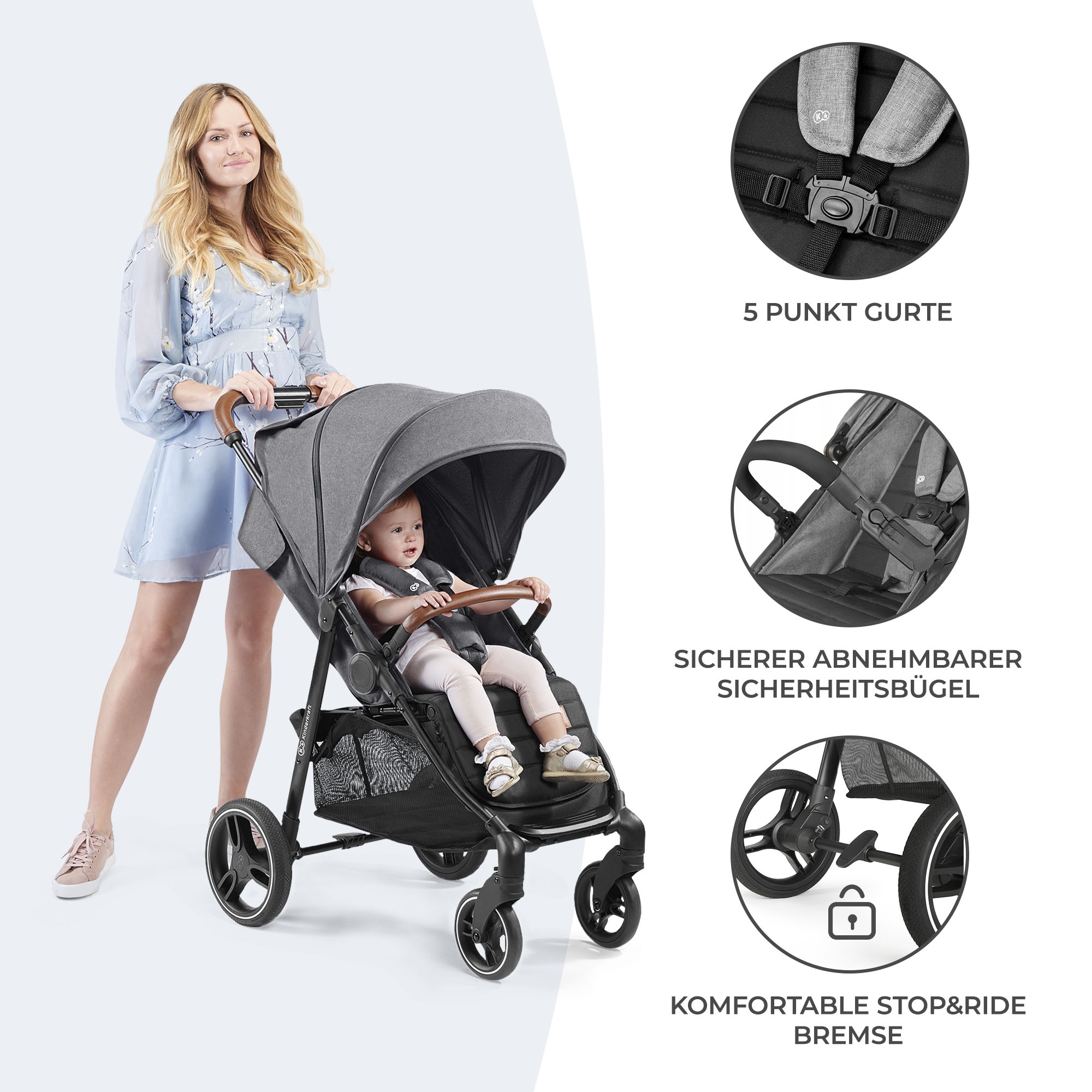 Kinderkraft Kinder-Buggy »GRANDE PLUS«, 22 kg