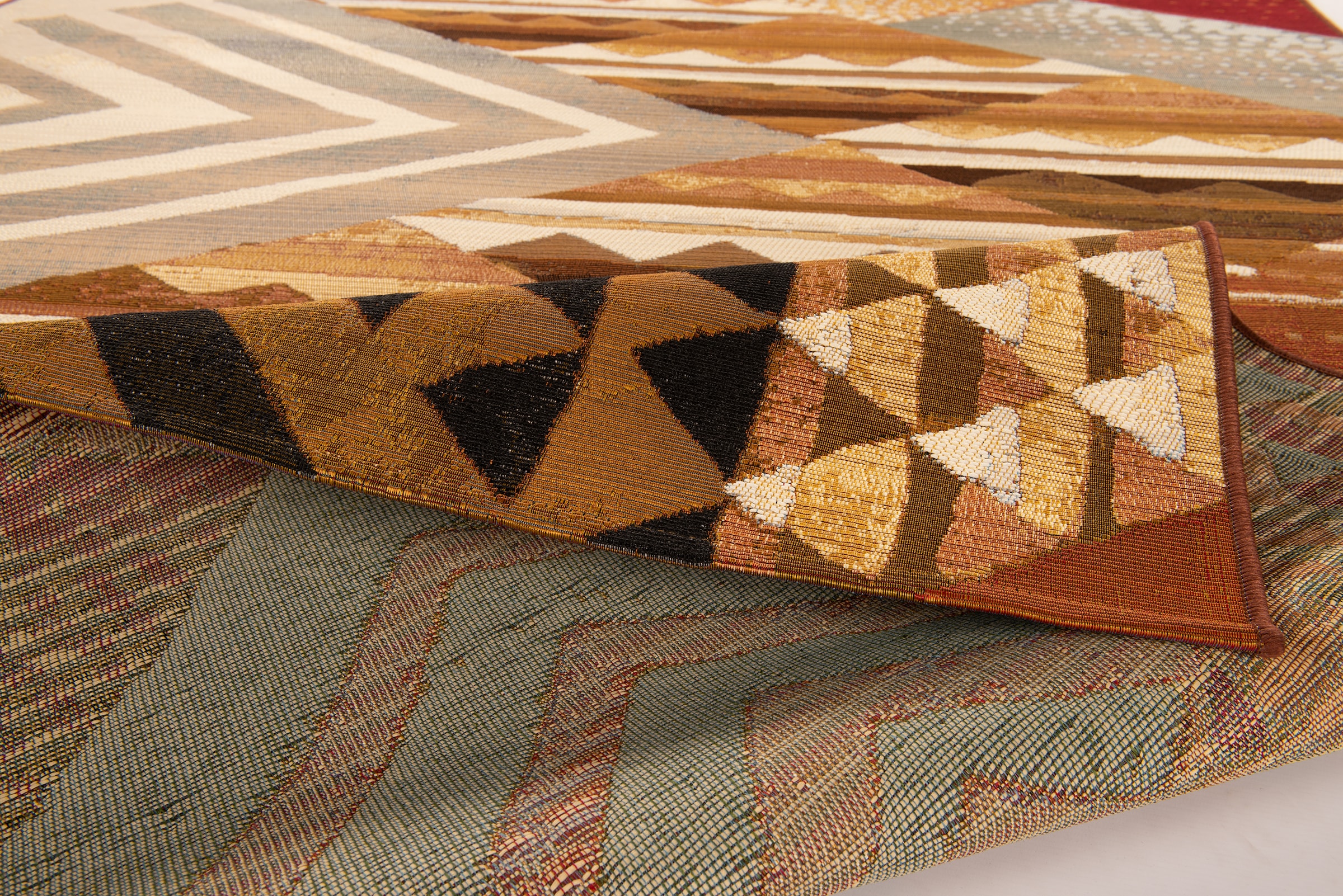 Gino Falcone Teppich »Outdoor-Africa 35« rechteckig 5 mm Höhe Flachgewebe, In- und Outdoor geeignet, Wohnzimmer
