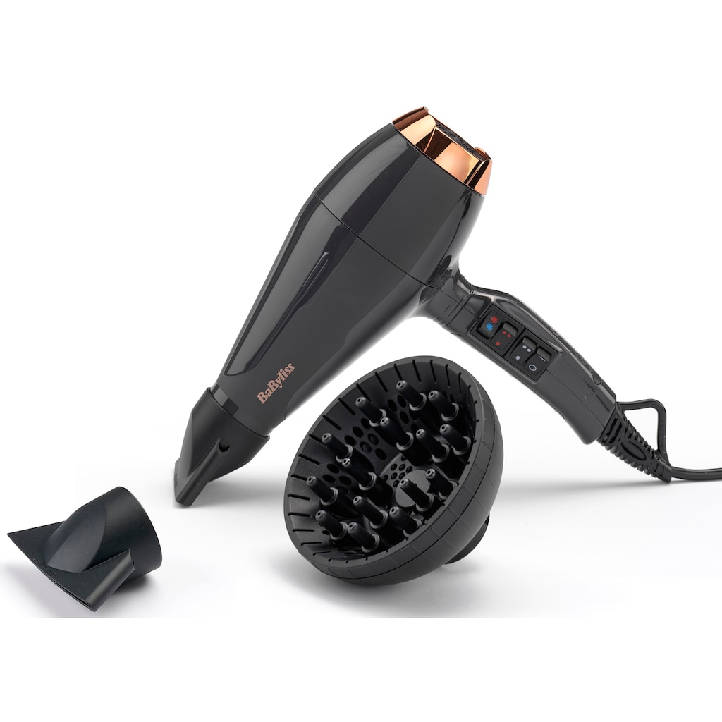 BaByliss Ionic-Haartrockner »Italian Air Pro 2200«, 2200 W, 3 Aufsätze