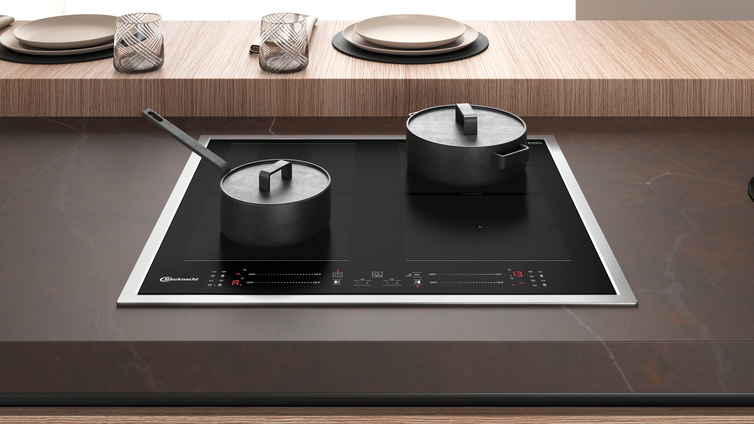 BAUKNECHT Flex-Induktions-Kochfeld von SCHOTT CERAN® »BS 3460F FT«