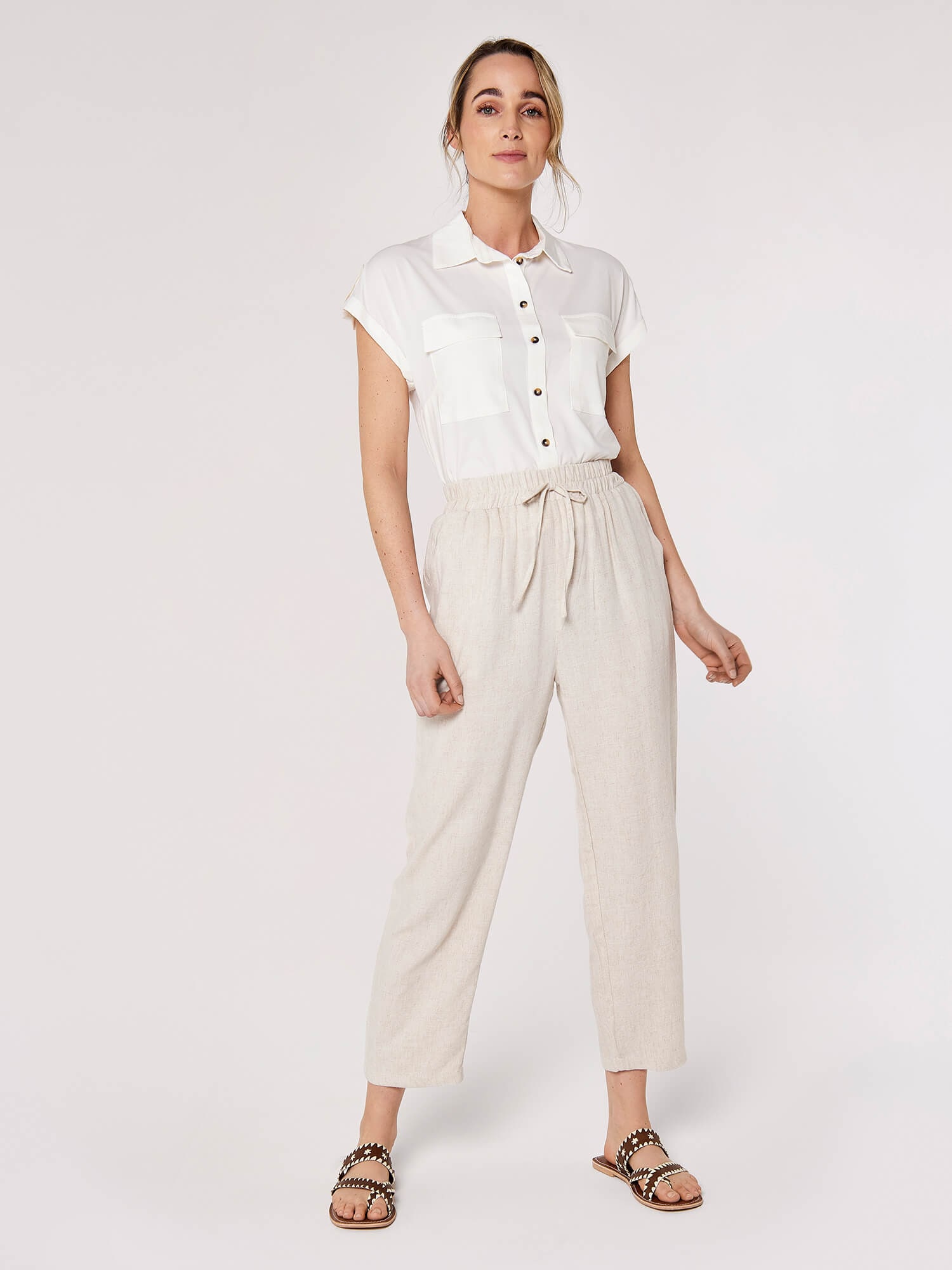 Apricot Palazzohose »Hose«  aus Leinen