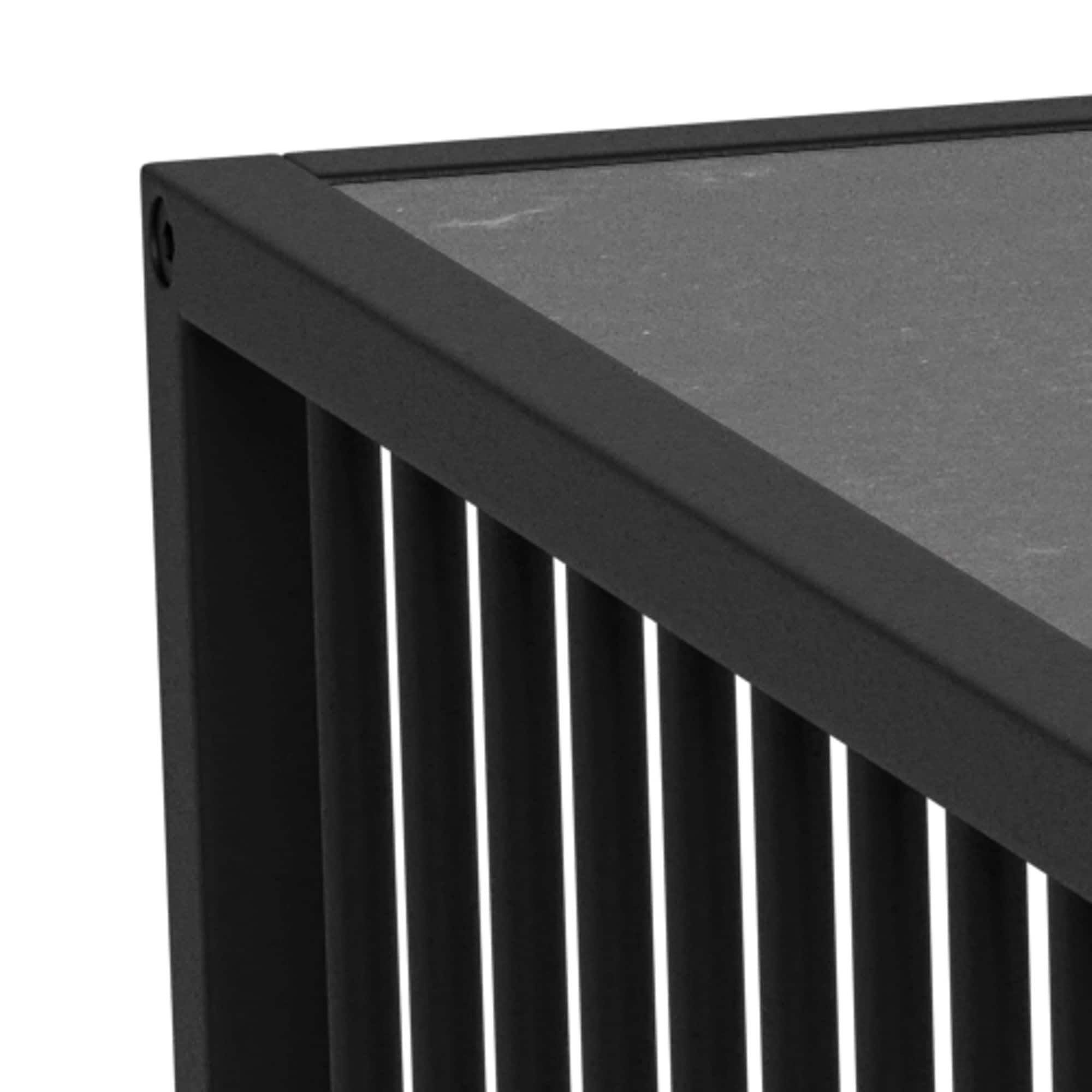 ACTONA GROUP Beistelltisch »Kaffeetisch, Beistelltisch« Ecktisch, Tischplatte Izmir schwarz, Maße 40x40x40cm