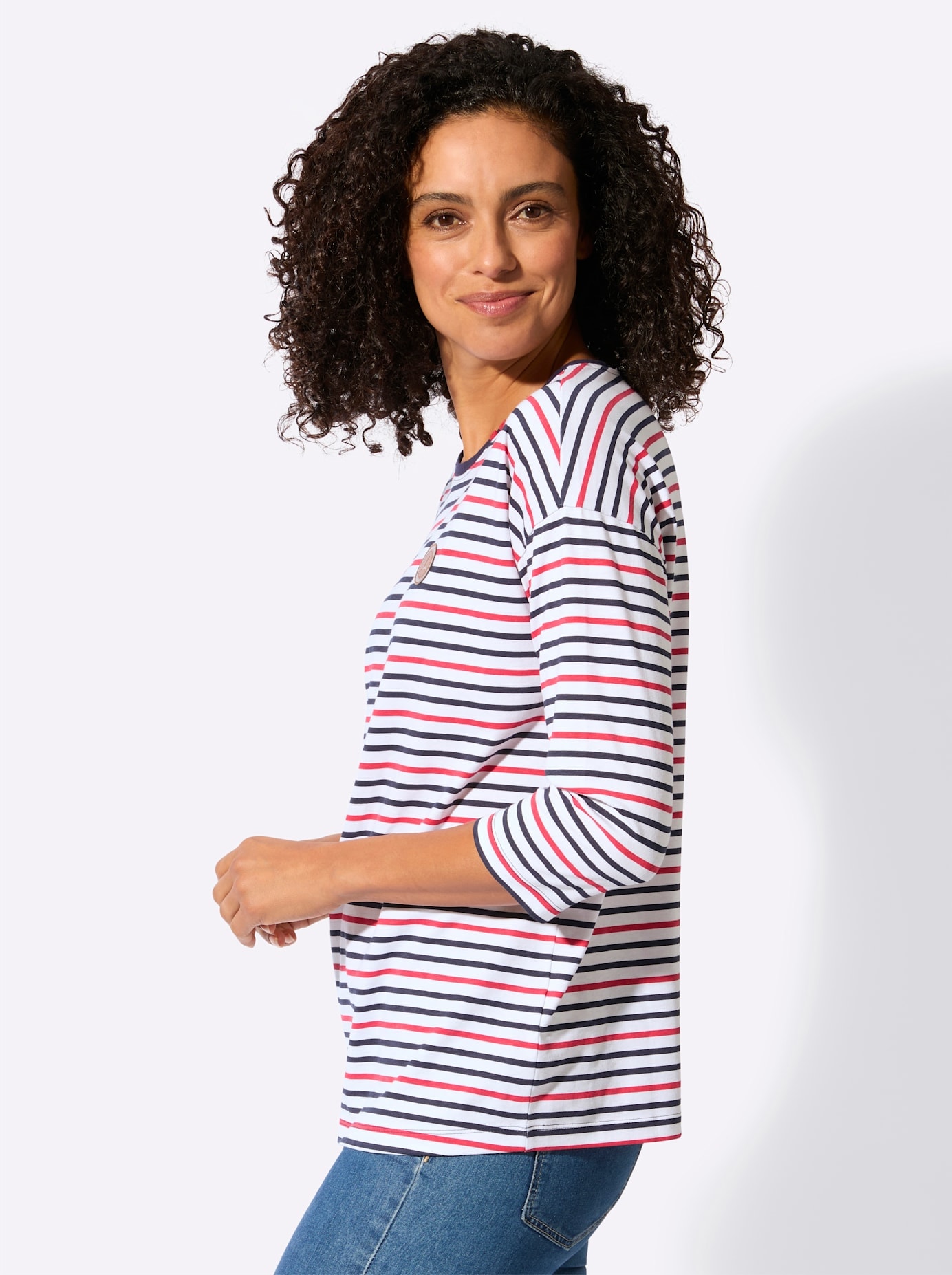 Casual Looks 3/4-Arm-Shirt »Ringelshirt«, 1 tlg.
