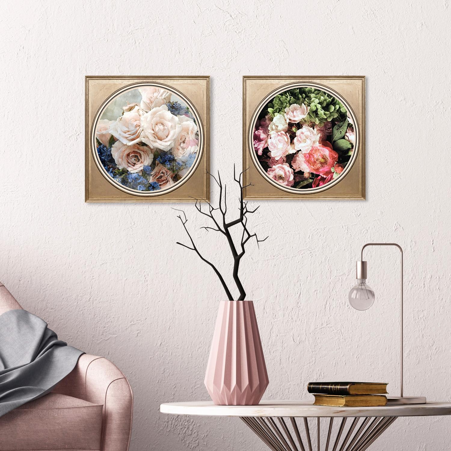 queence Acrylglasbild »Bunter Blumenstrauß III« Blumen | Blumenbilder | Gemälde | Kunst | Pflanzen | Pflanzenbilder Fine Art-Print in Galeriequalität