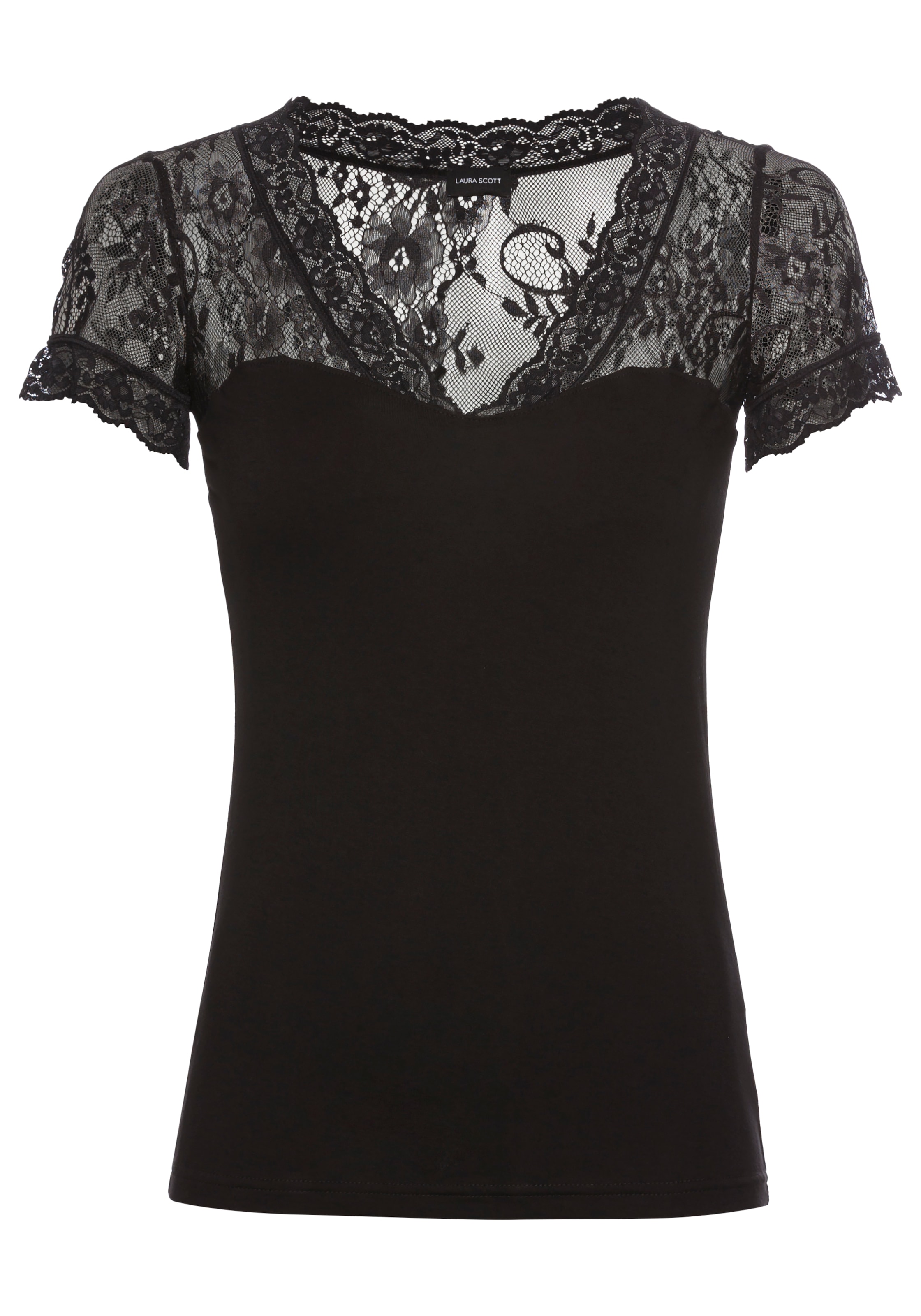 Laura Scott Spitzenshirt, im Lingerie-Look, NEUE KOLLEKTION