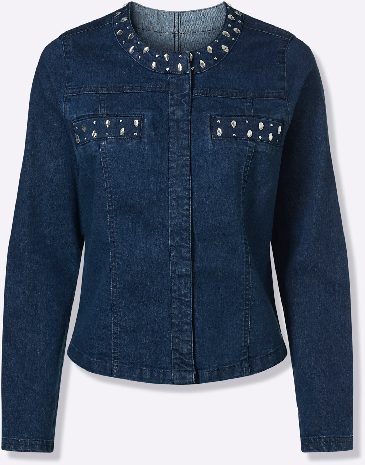 Classic Basics Jeansjacke ohne Kapuze