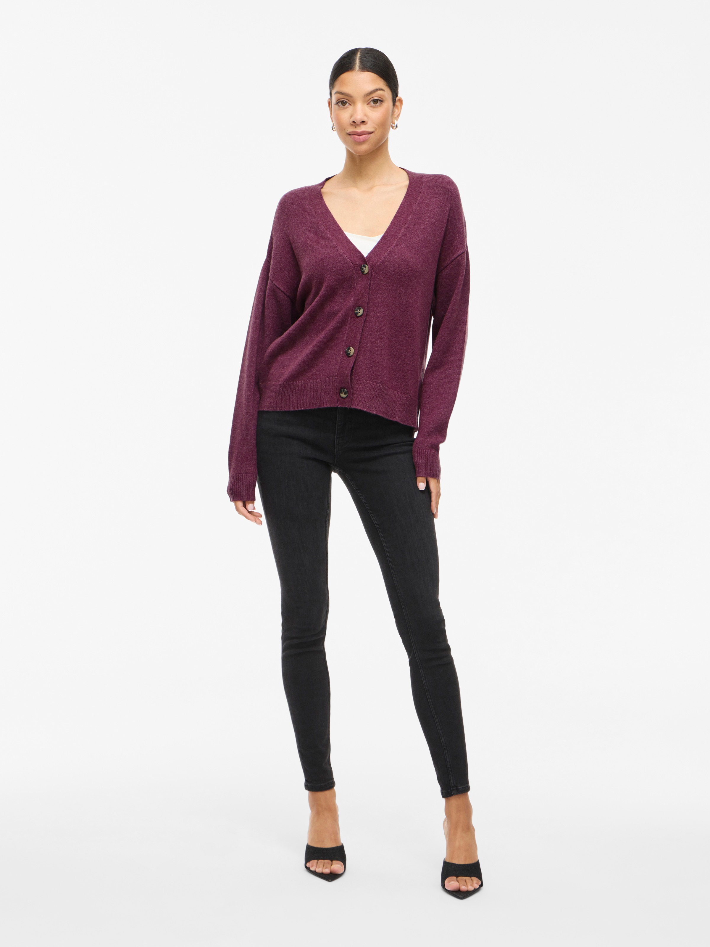 Vila Strickjacke »VIRIL V-NECK KNIT CARDIGAN - NOOS«