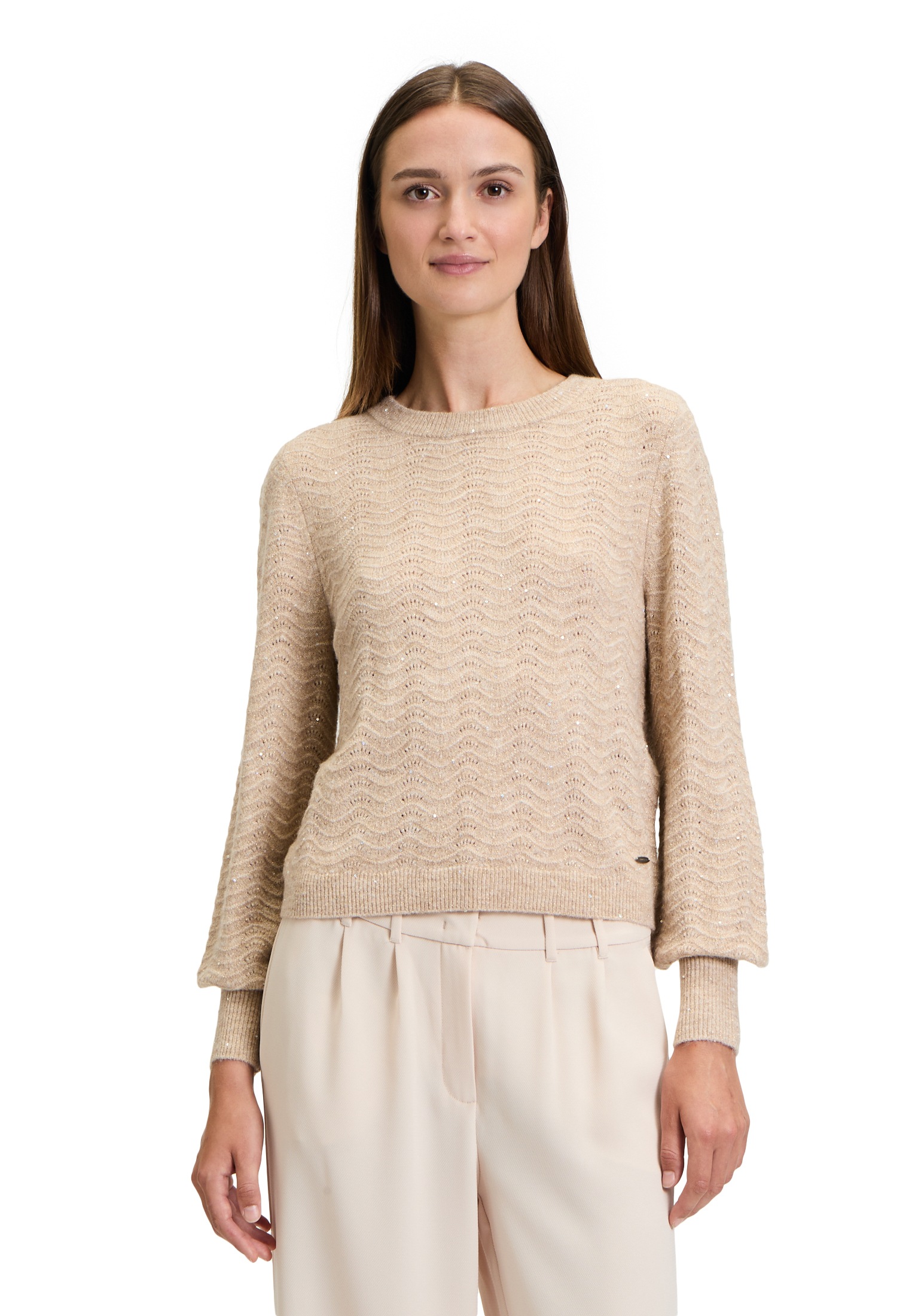 Betty&Co Strickpullover »Strickpullover mit Lurexfaden«