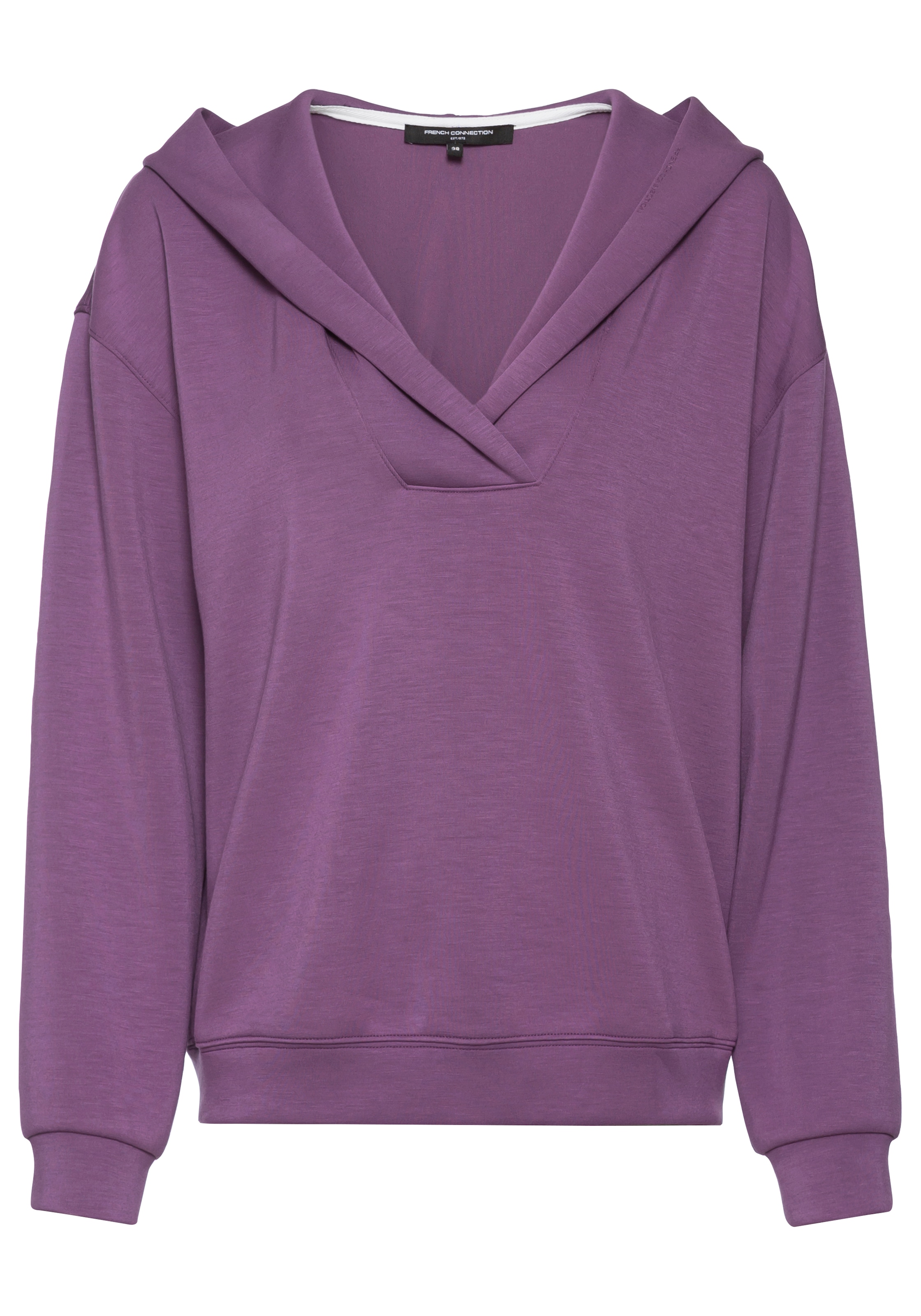 French Connection Hoodie, mit V-Ausschnitt und breitem Kragen, Loungewear