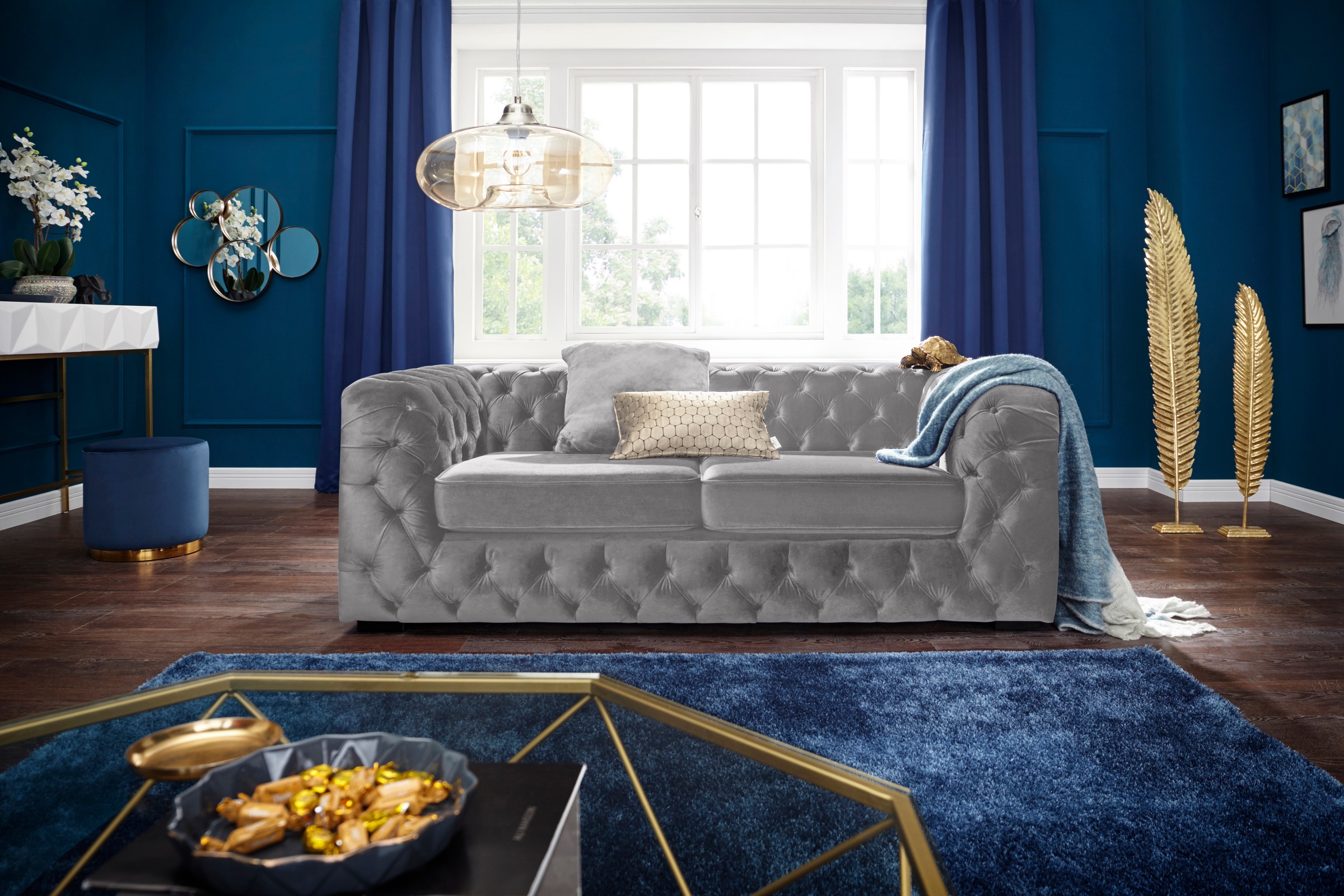 Guido Maria Kretschmer Home&Living Chesterfield-Sofa »Kalina«, mit klassischer Chesterfield-Knopfheftung