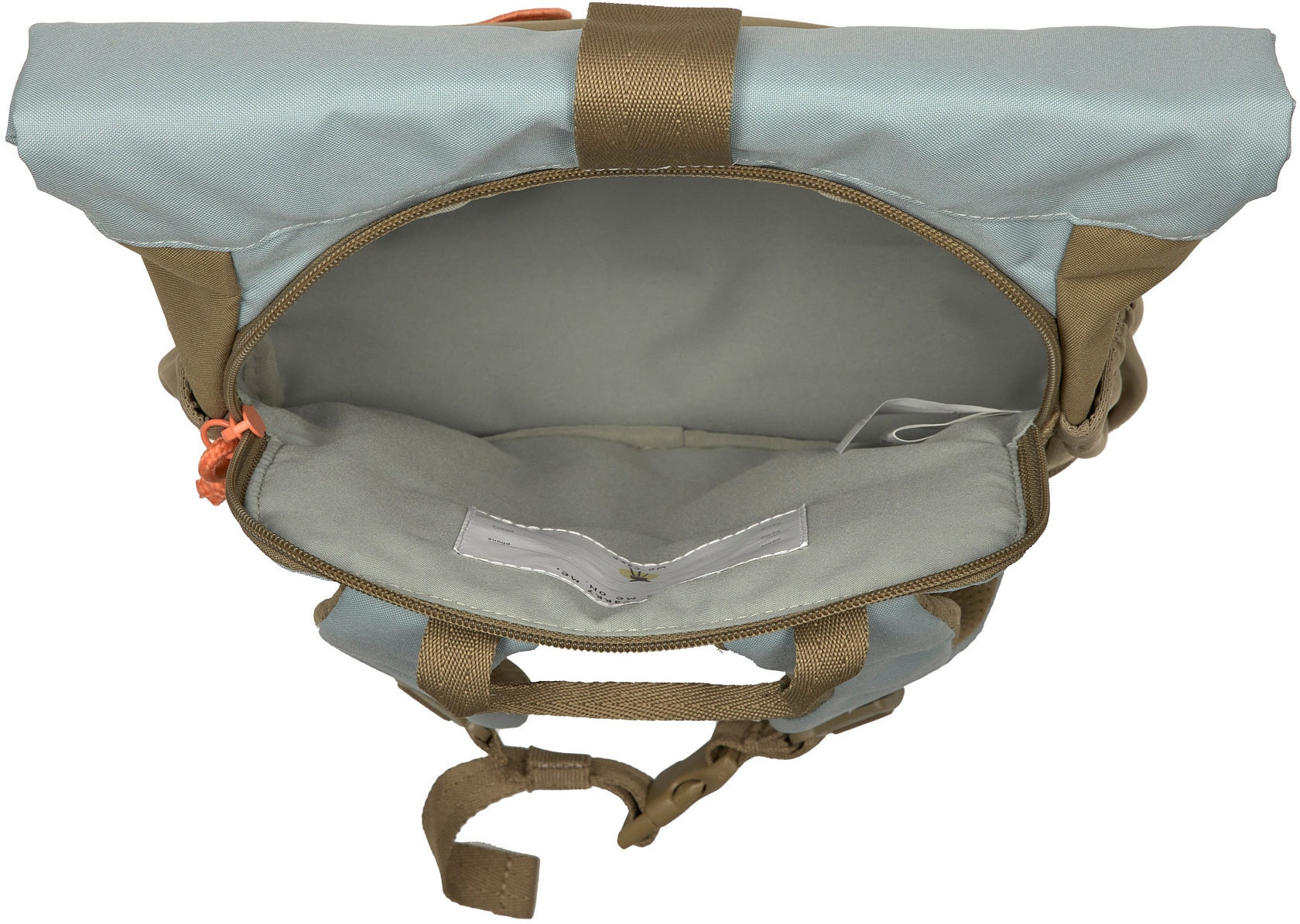LÄSSIG Kinderrucksack »Nature, Mini Rolltop Backpack, Olive«, Reflektoren, aus recycelten PET-Flaschen
