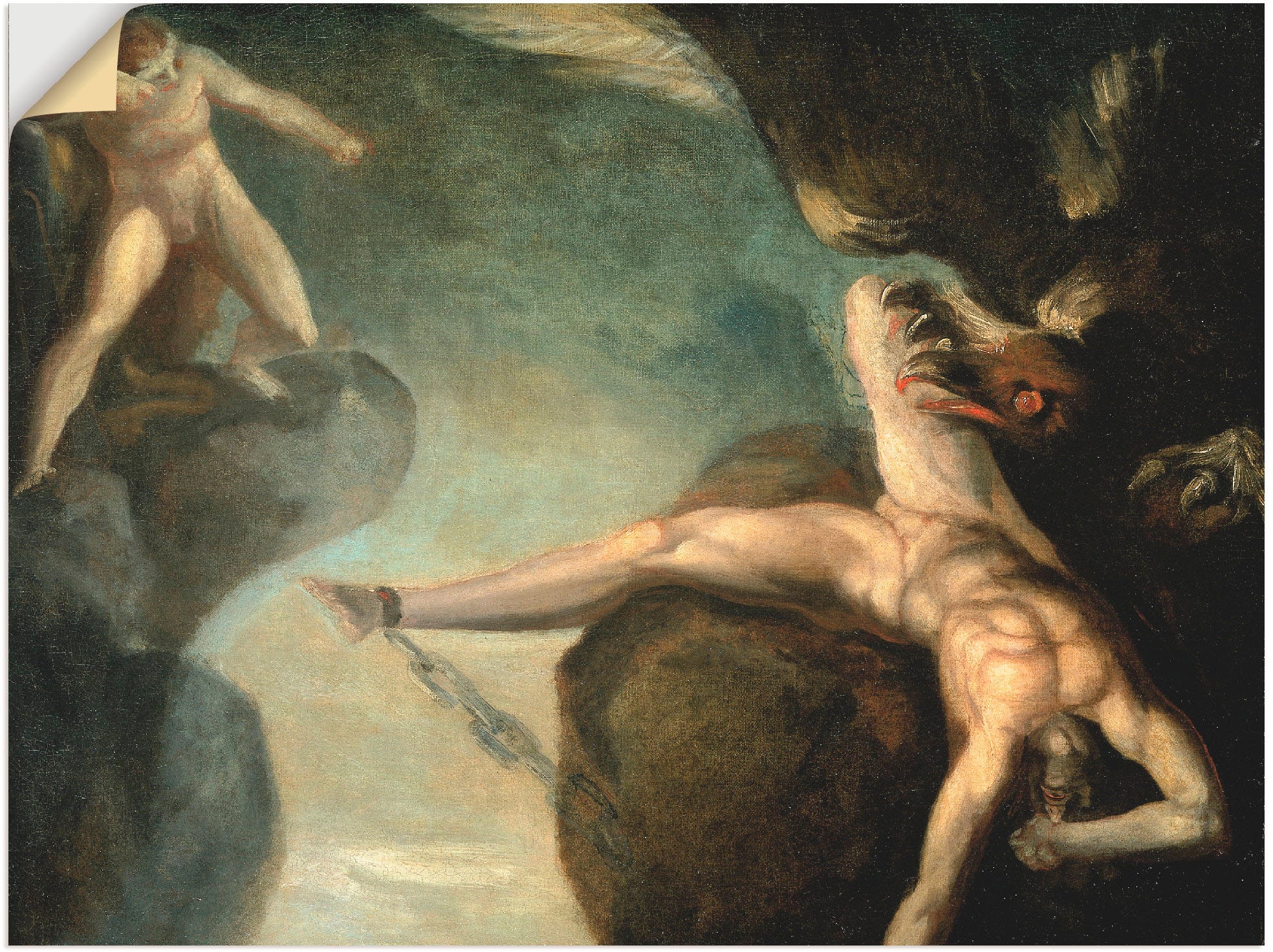 Artland Wandbild »Prometheus wird von Hercules gerettet«, Götter, (1 St.), als Leinwandbild, Wandaufkleber oder Poster in versch. Größen