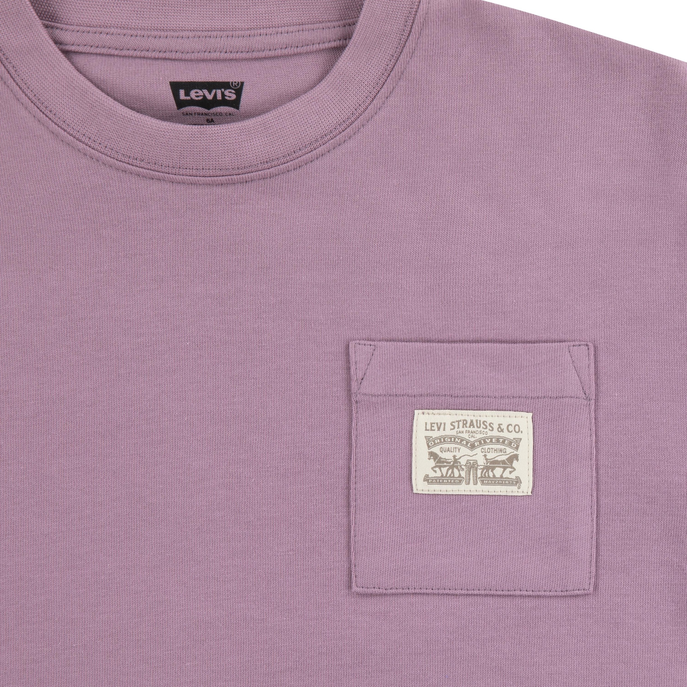 Levi's® Kids T-Shirt »LVB CURVED HEM POCKET TEE«, for BOYS