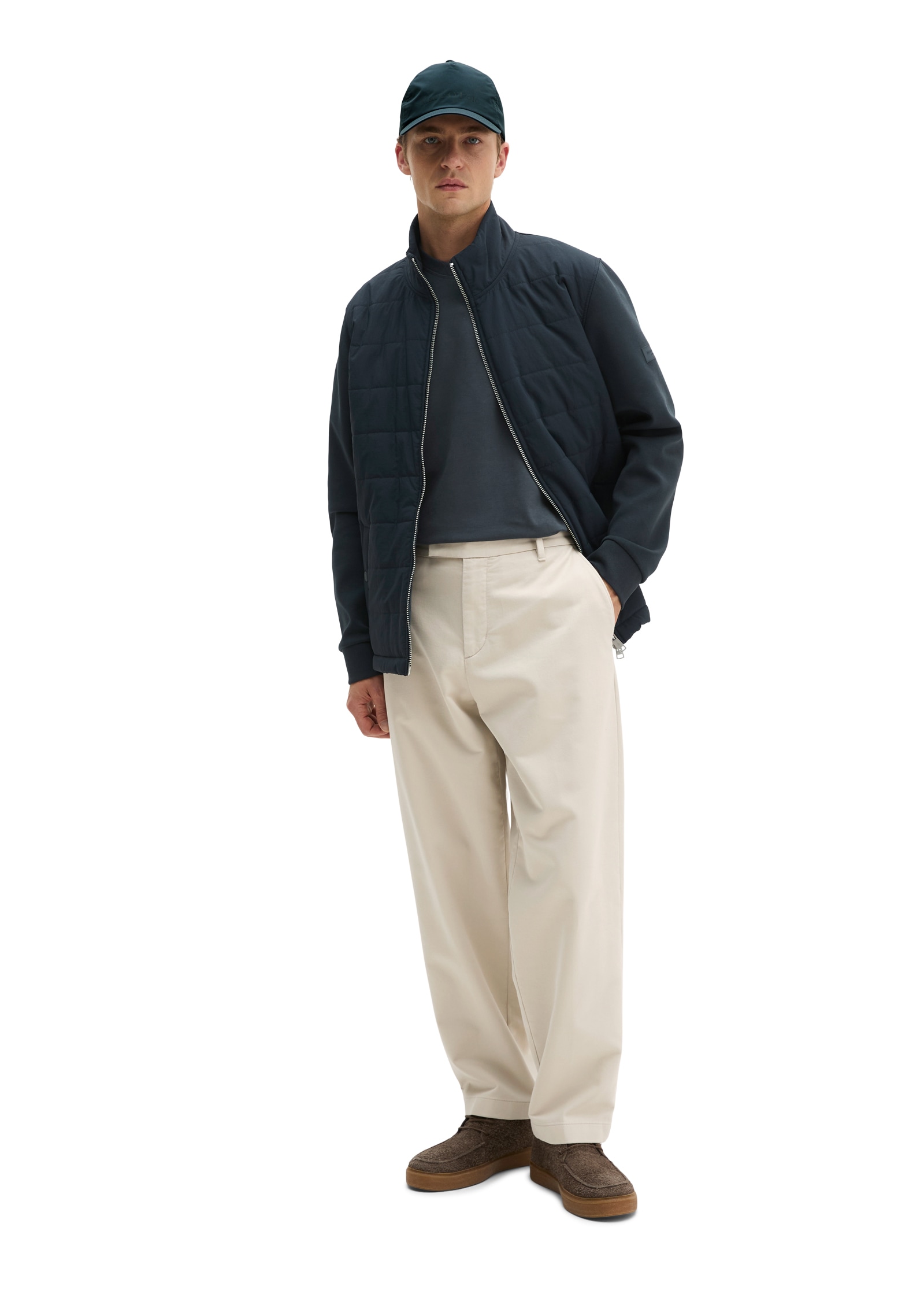 Marc O'Polo Hybridjacke Hybrid-Scuba-Sweatjacke regular