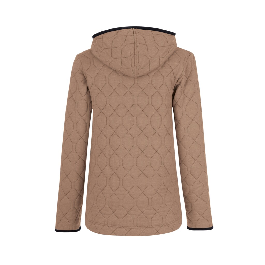 Trigema Sweatjacke »TRIGEMA Steppjacke mit Kapuze aus Sweat-Qualität«, (1 tlg.)