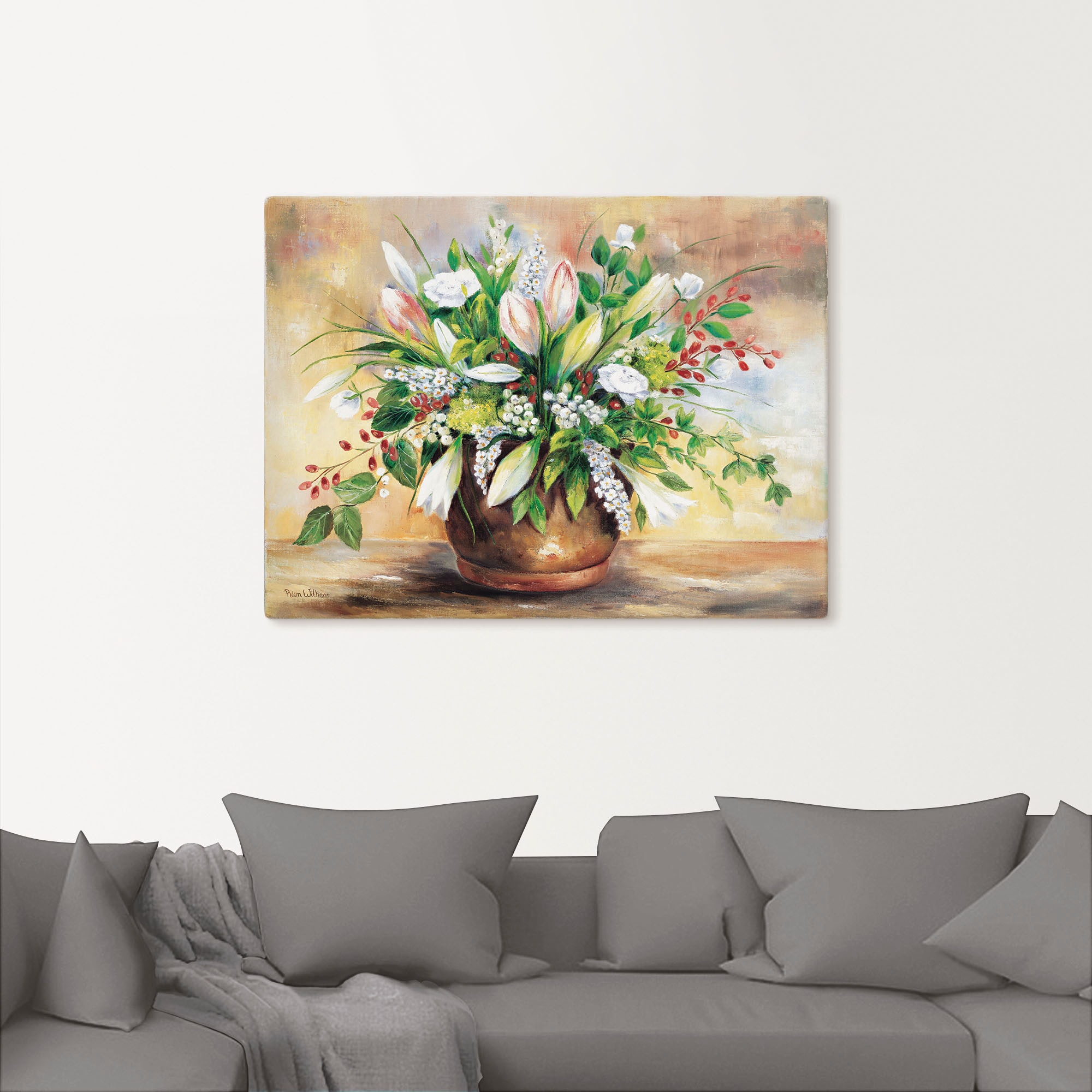 Artland Wandbild »Blütenverschönerung«, Blumen, (1 St.), als Leinwandbild, Poster, Wandaufkleber in verschied. Größen
