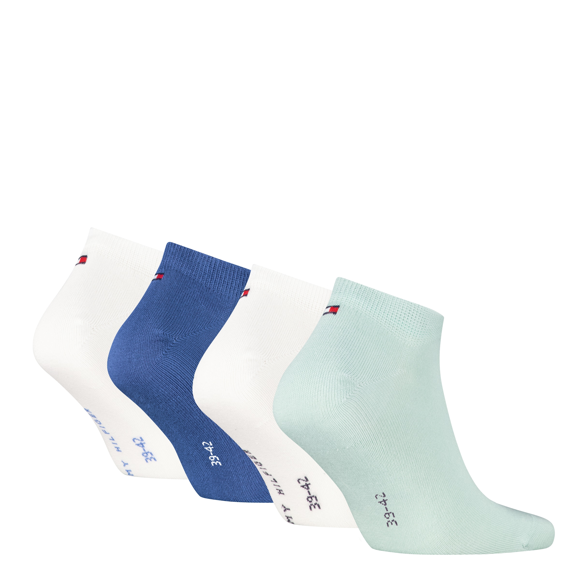 Tommy Hilfiger Sneakersocken »TH MEN SNEAKER 4P LOGO STRIPE ECOM« 4 Paar, 