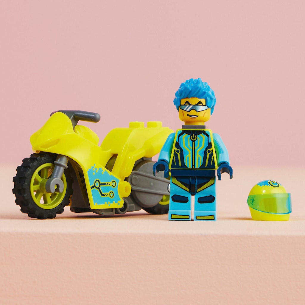 LEGO® Konstruktionsspielsteine »Cyber-Stuntbike (60358), LEGO® City«, (13 St.), Made in Europe