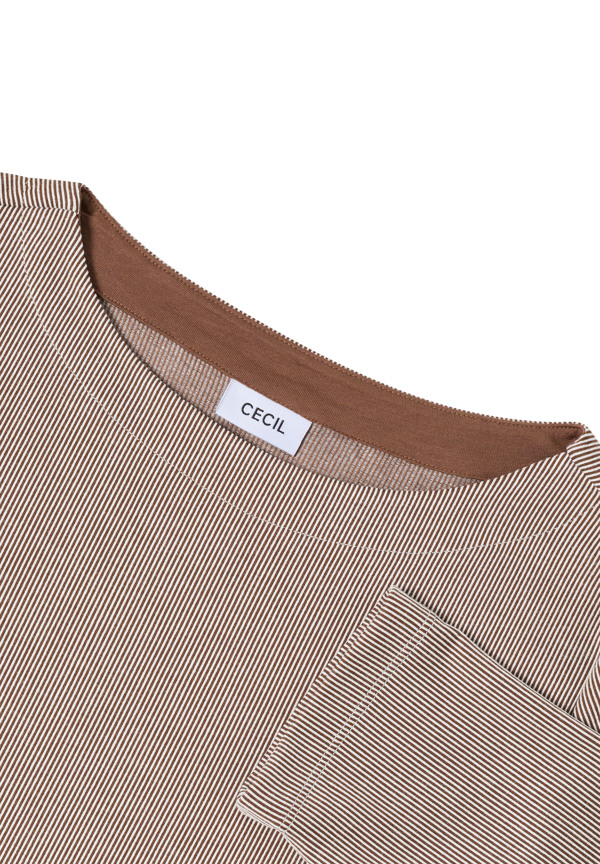 Cecil 3/4-Arm-Shirt, mit Streifen Muster